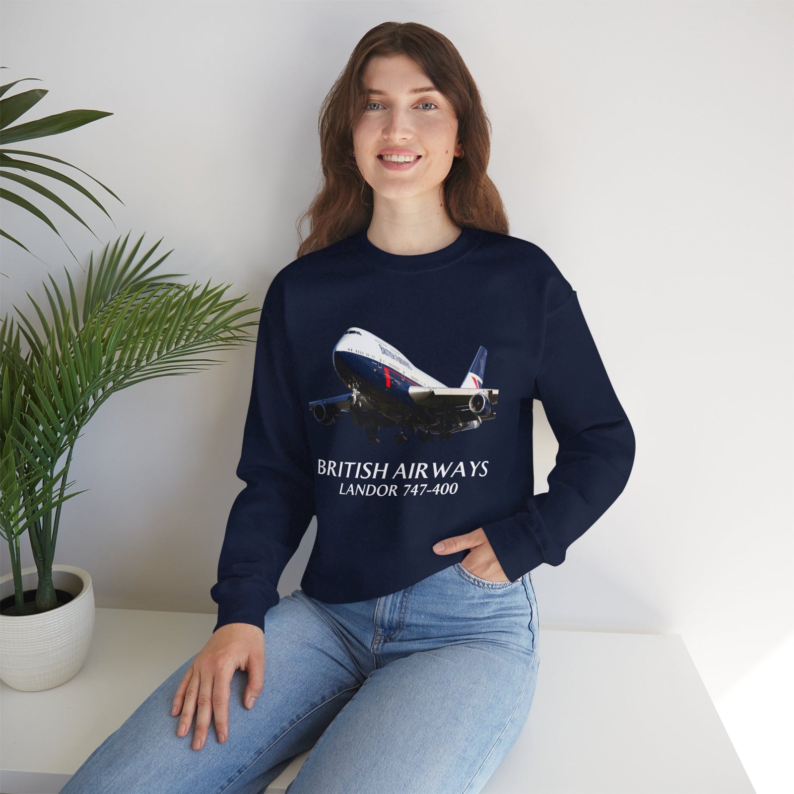 British Airways Landor 747-400 - Crewneck Sweatshirt