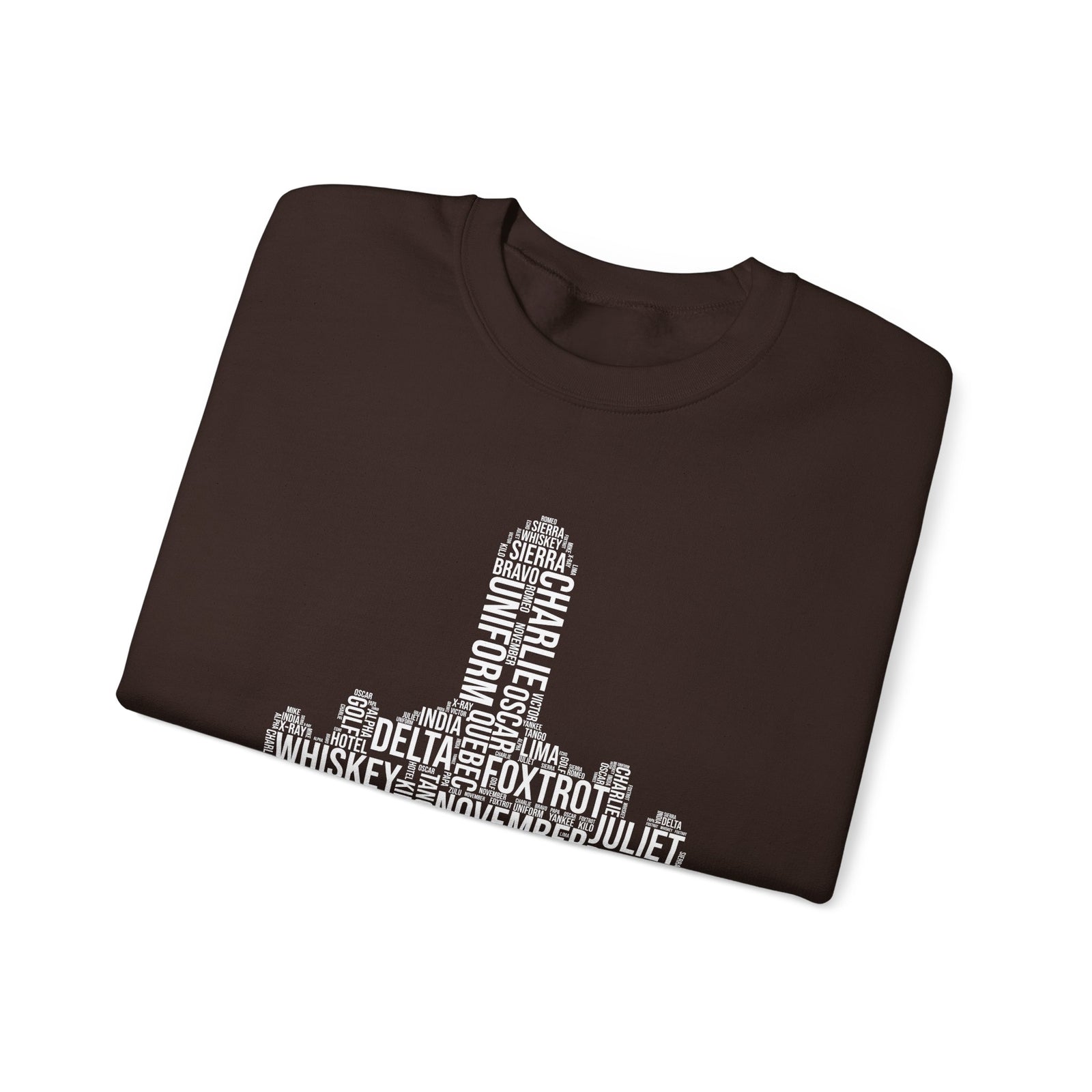Airplane Typography - Unisex Crewneck Sweatshirt
