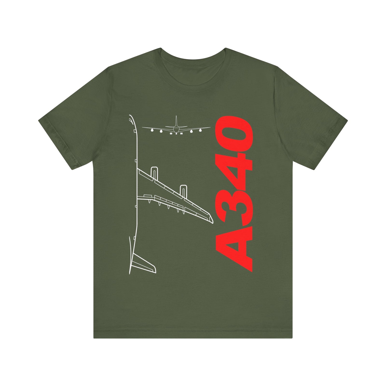 Airbus A340 Unisex Jersey Tee - Perfect for Aviation Enthusiasts