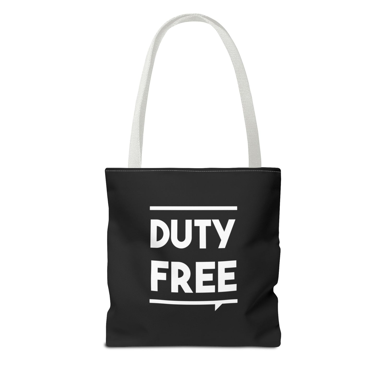 Duty Free Tote Bag — Printed Green Travel Tote