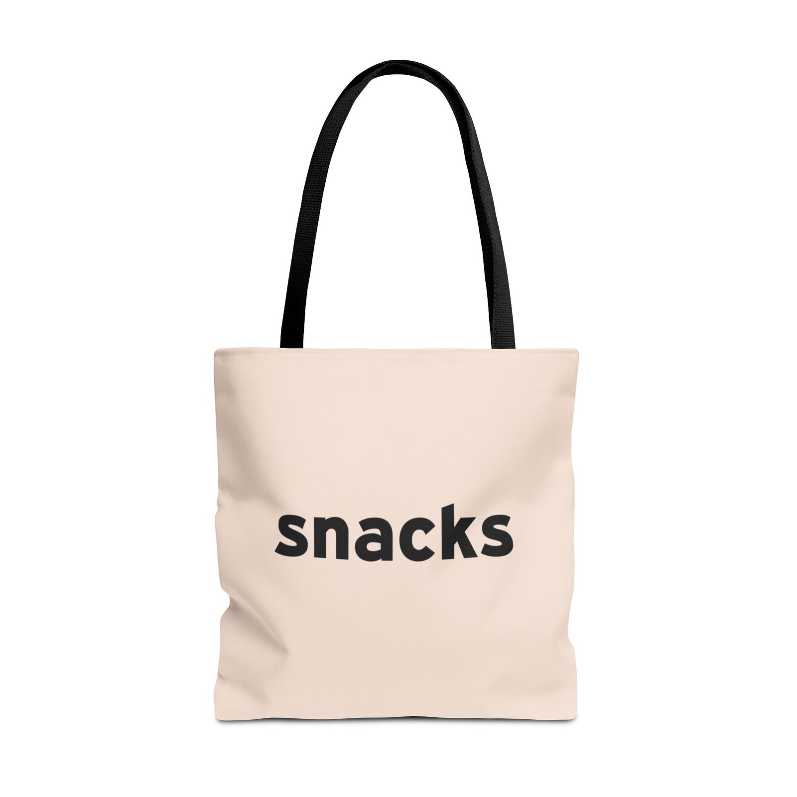 Snacks Tote Bag — Printed Green Travel Tote