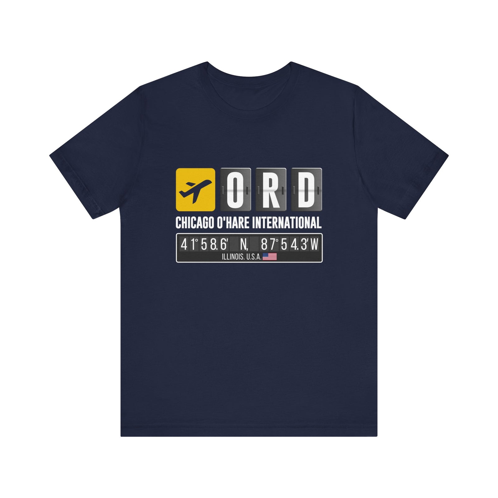 ORD Chicago O'Hare International Airport - Unisex Jersey Tee