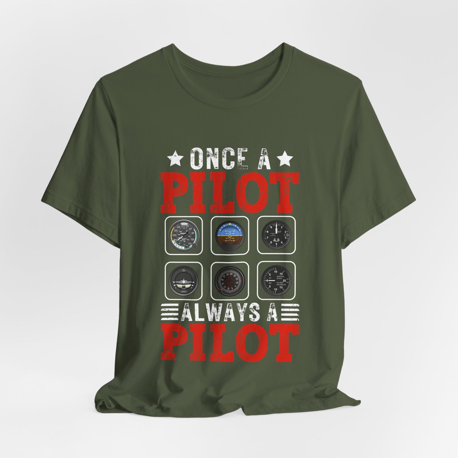 Once A Pilot Always A Pilot - Unisex Jersey Tee
