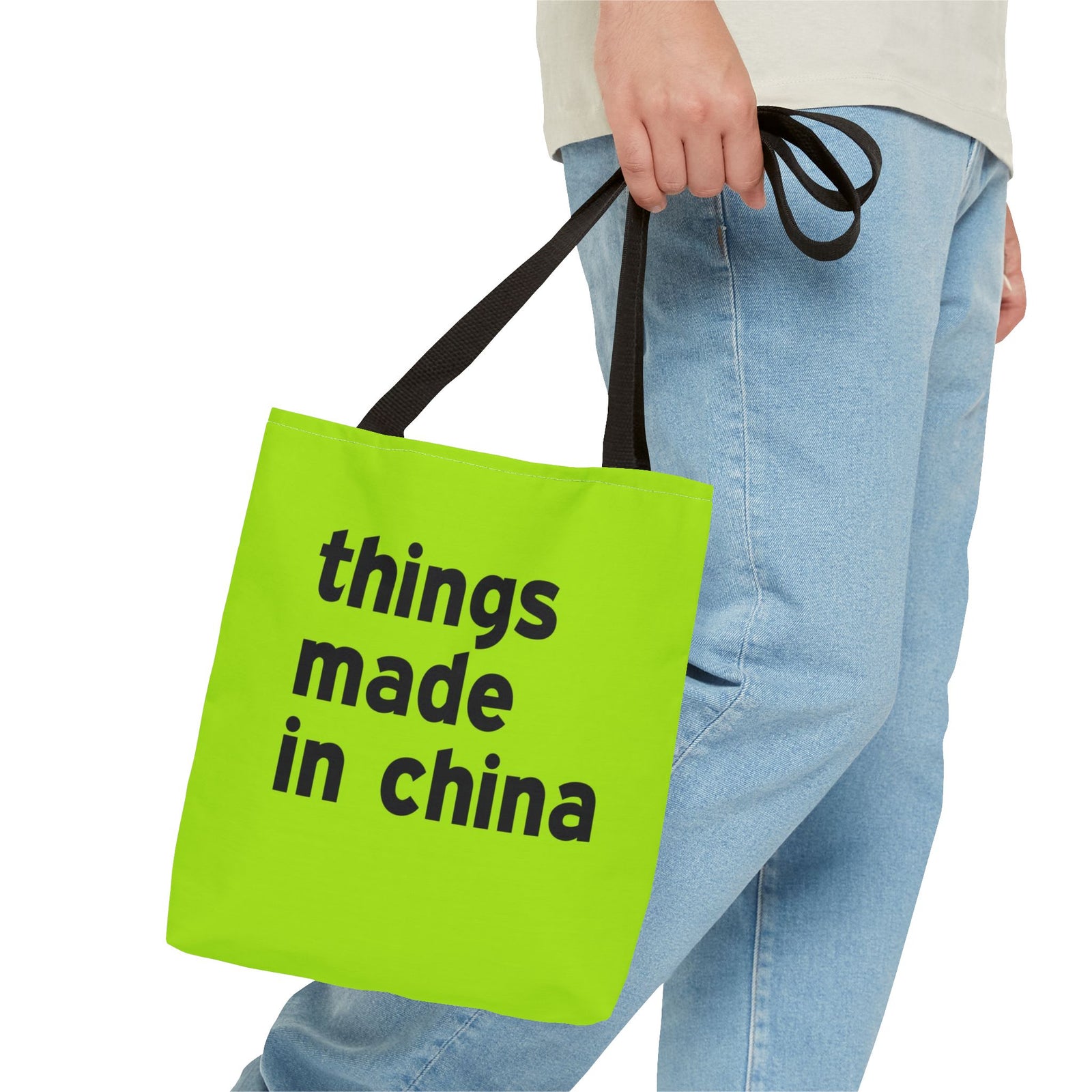 Things Made In China Tote Bag — Printed Green Travel Tote
