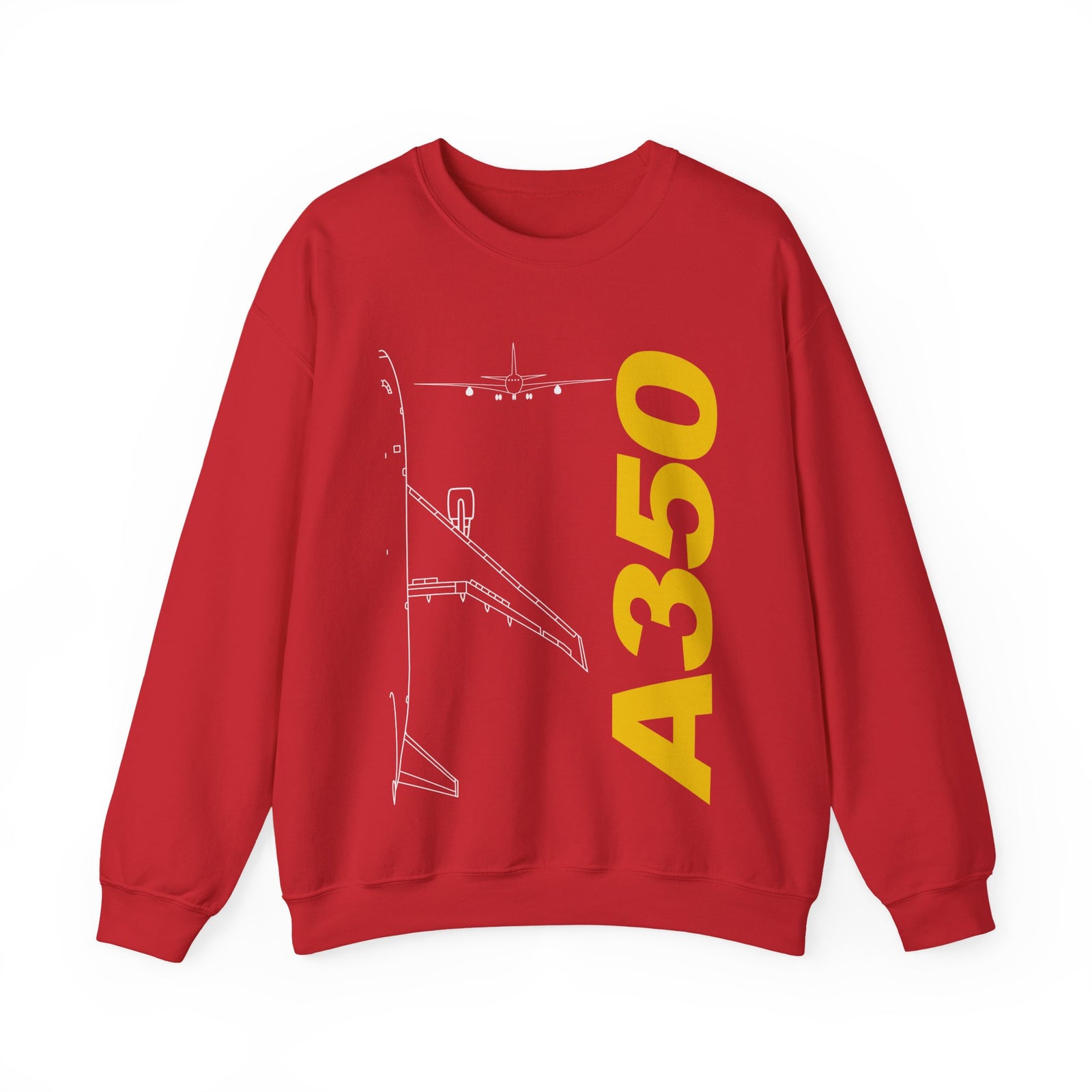 Airbus A350 Crewneck Sweatshirt - Travel Inspiring Cozy Apparel