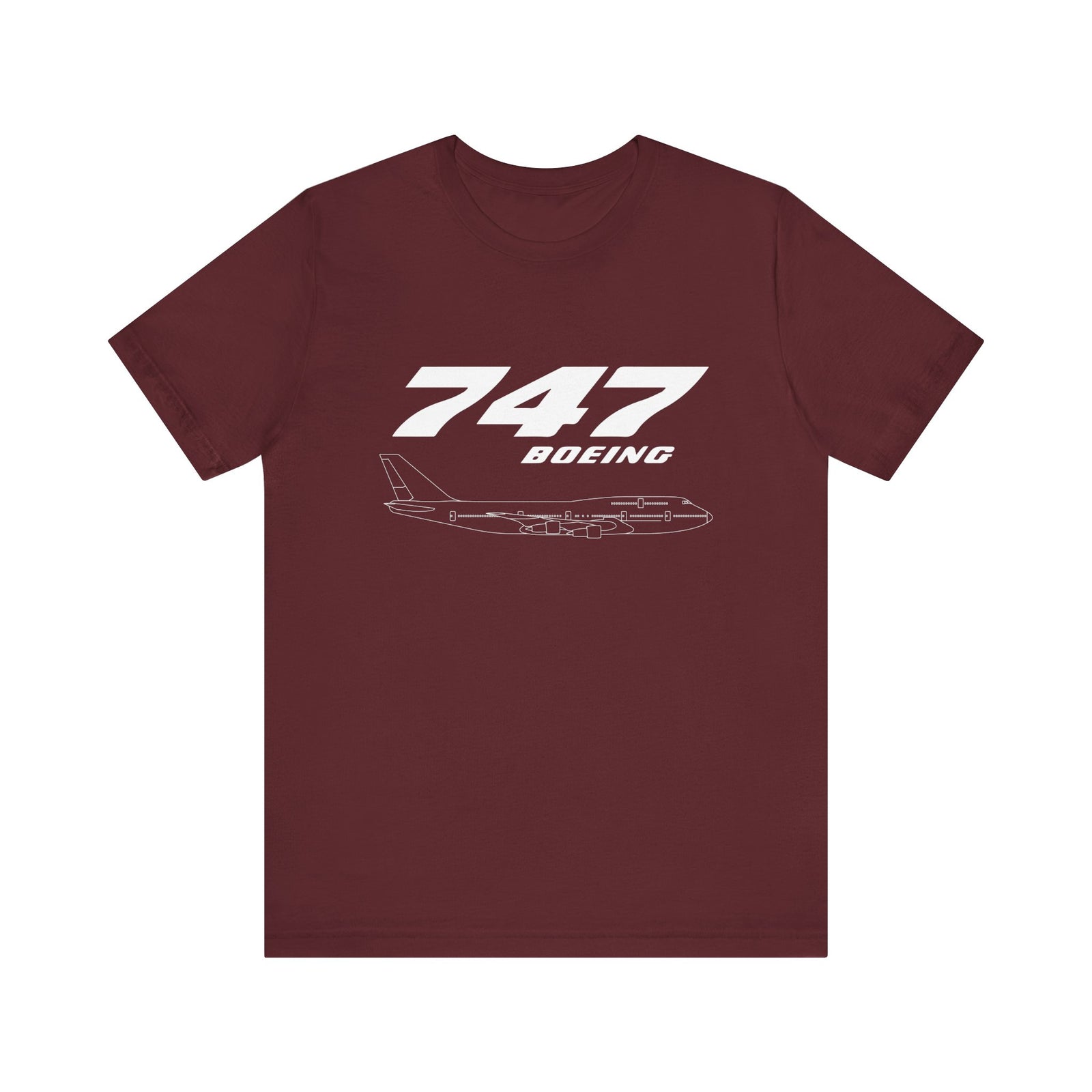 747 Unisex Jersey Tee - Perfect for Aviation Enthusiasts