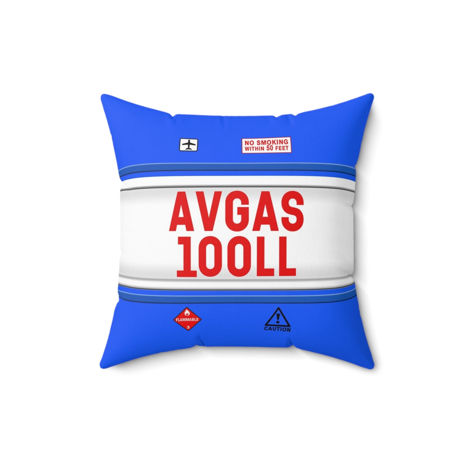 Avgas 100ll - Spun Polyester Square Pillow