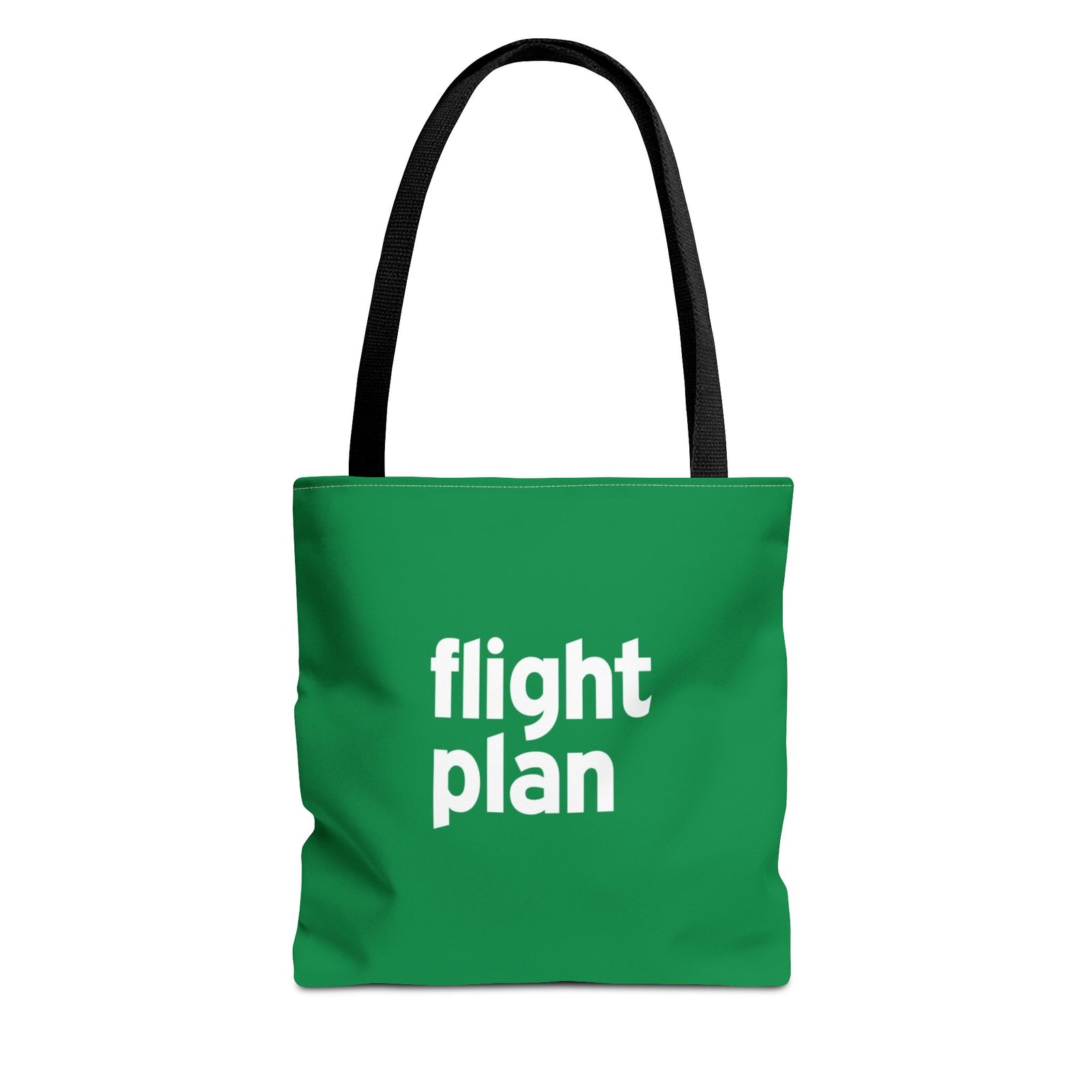 Flight Plan Tote Bag — Printed Green Travel Tote