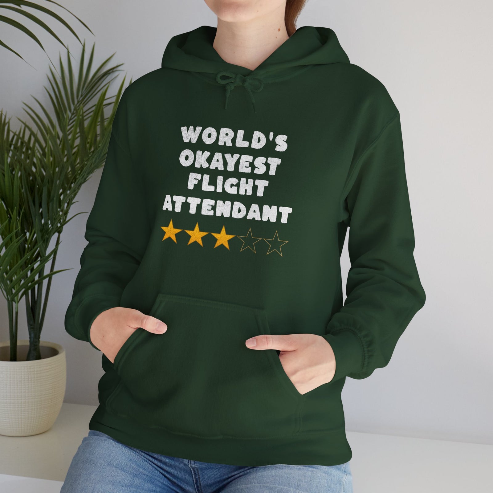 Worlds Okayest Flight Attendant - Pullover Hoodie