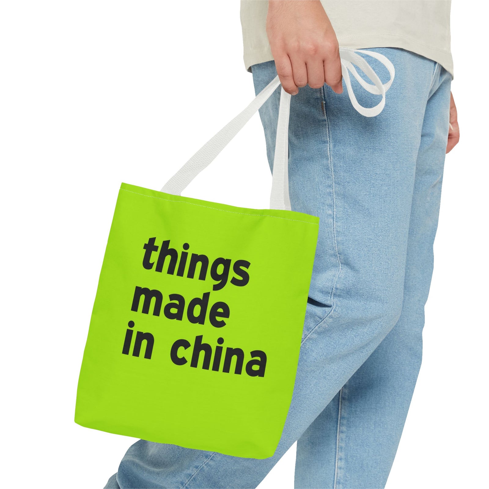 Things Made In China Tote Bag — Printed Green Travel Tote