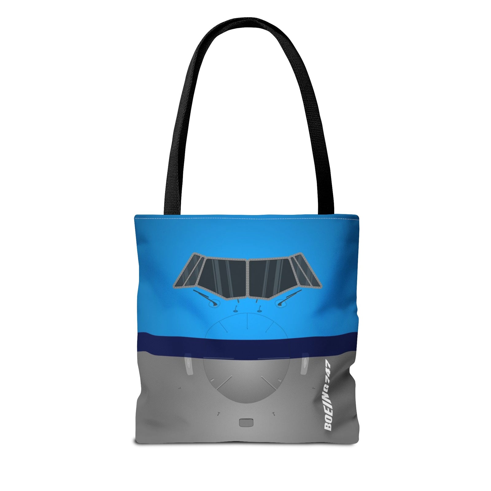 KLM 747 Tote Bag — Printed Green Travel Tote