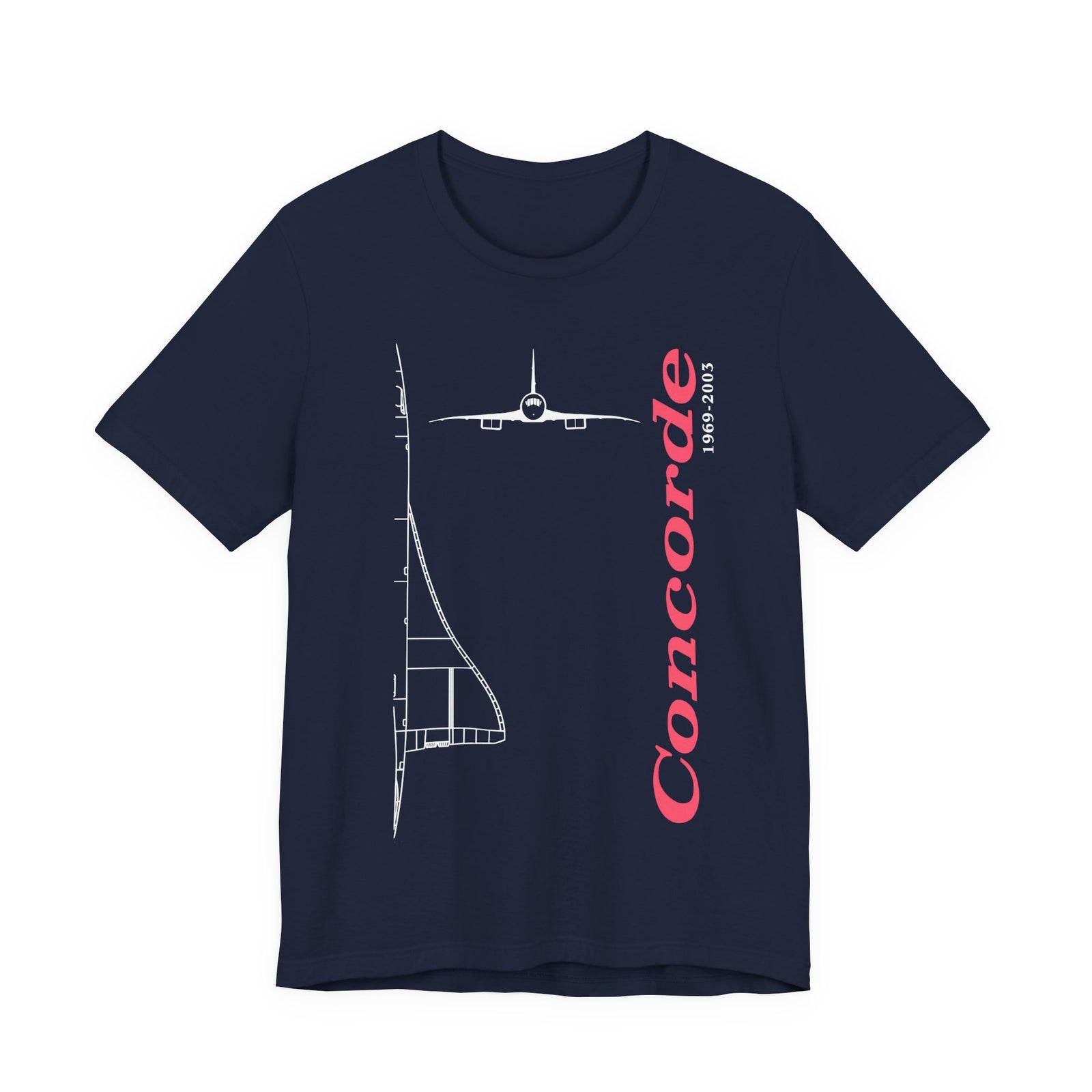 Concorde 1969-2003 Unisex Jersey Tee - Perfect for Aviation Enthusiasts