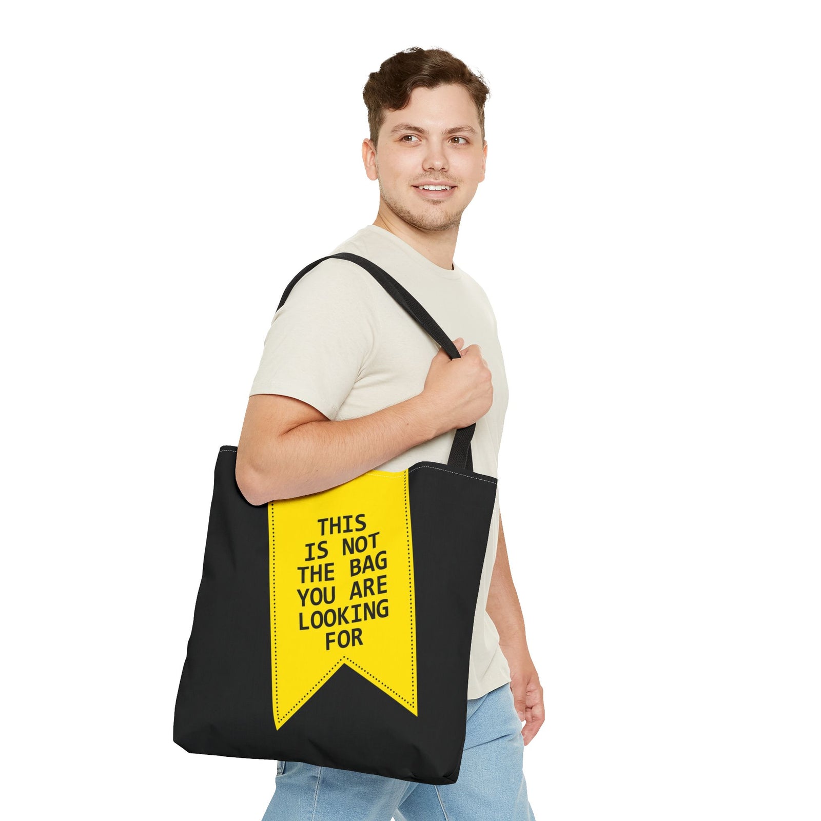 This Is Not The Bag You Are Looking For Tote Bag — Printed Green Travel Tote