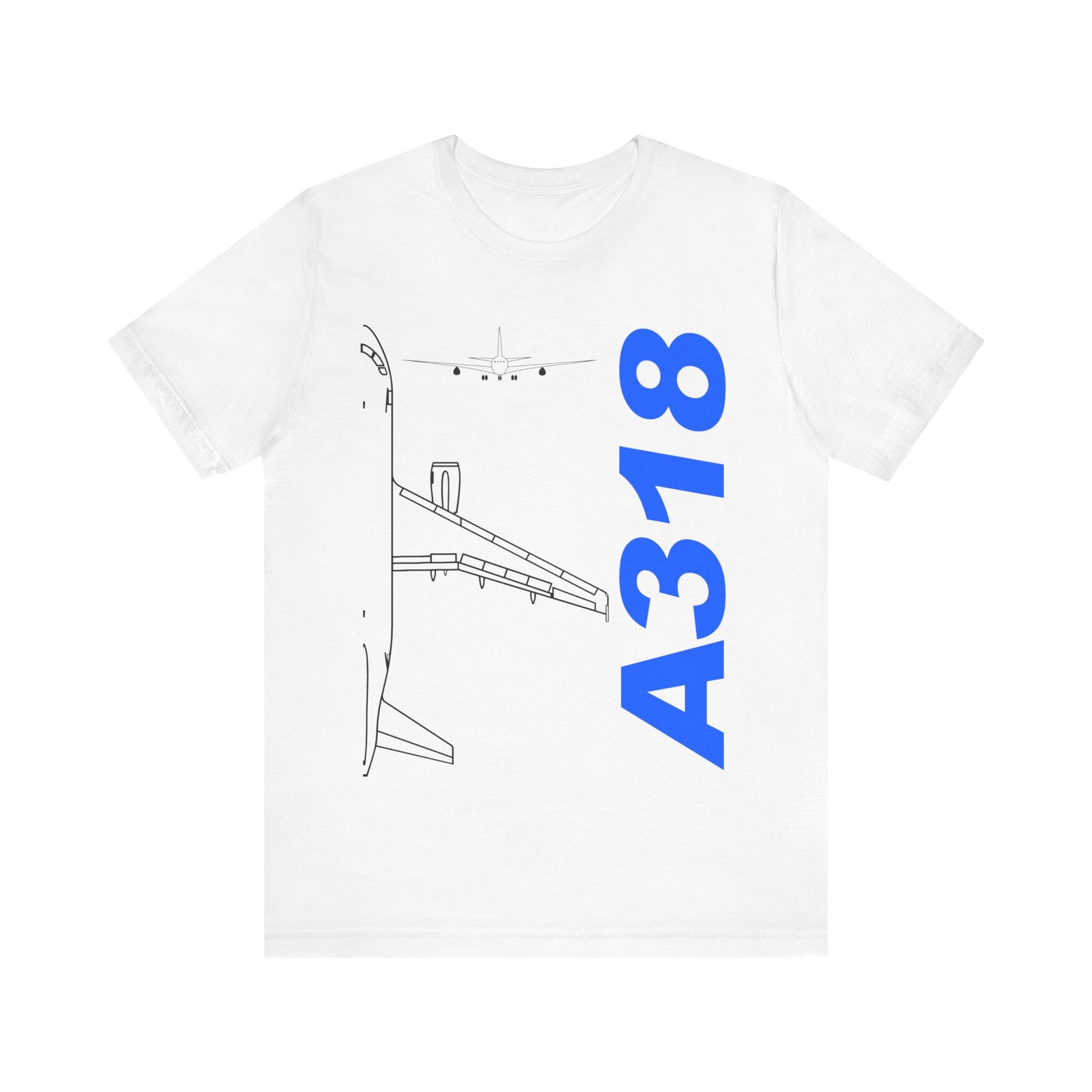 Airbus A318 Unisex Jersey Tee - Perfect for Aviation Enthusiasts