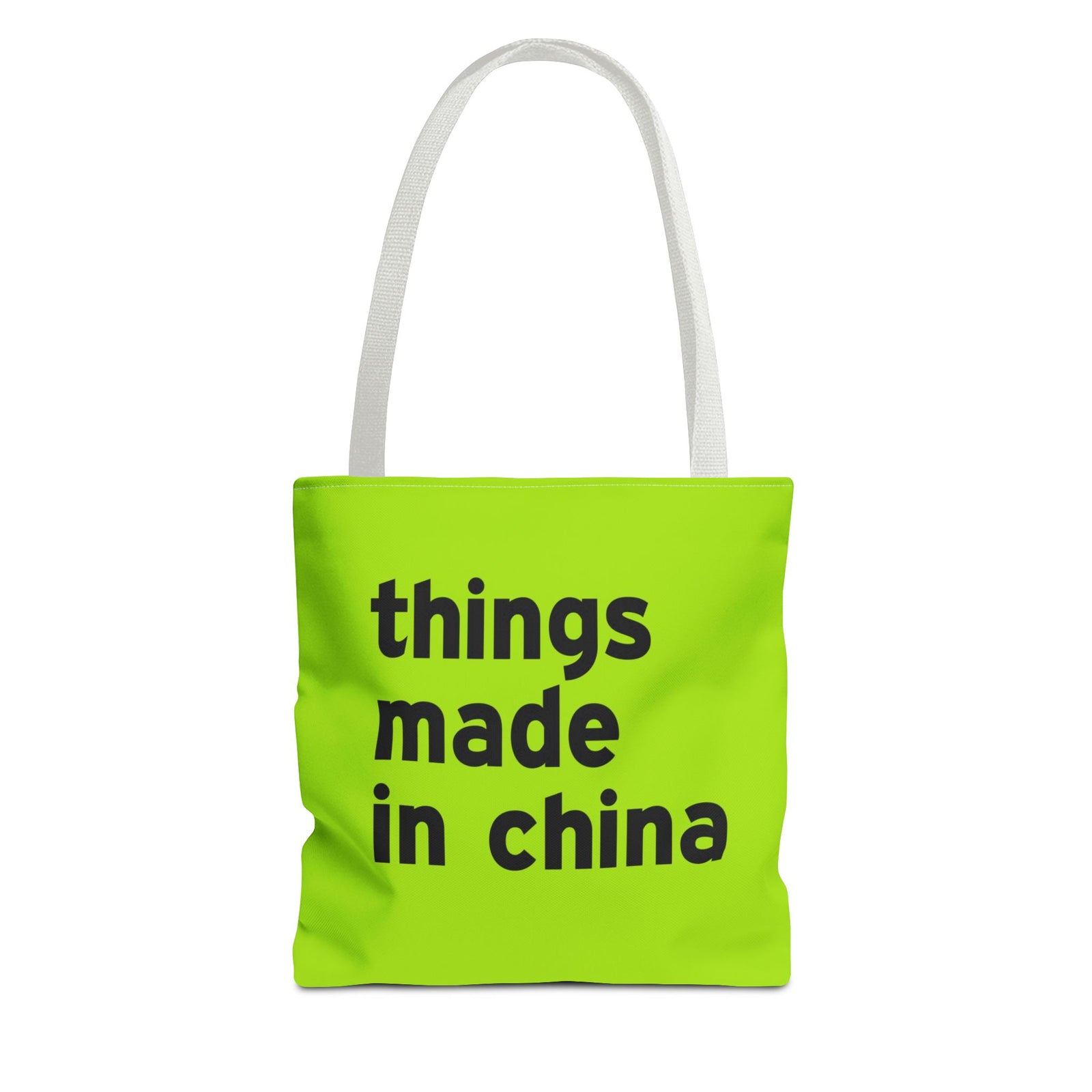 Things Made In China Tote Bag — Printed Green Travel Tote