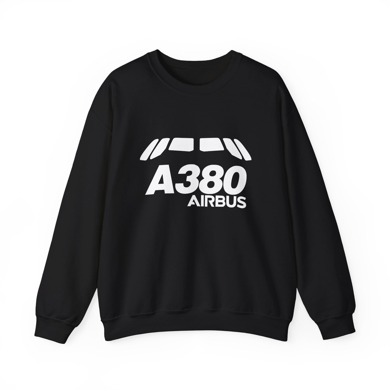 Airbus A380 Windshield Crewneck Sweatshirt - Travel Inspiring Cozy Apparel