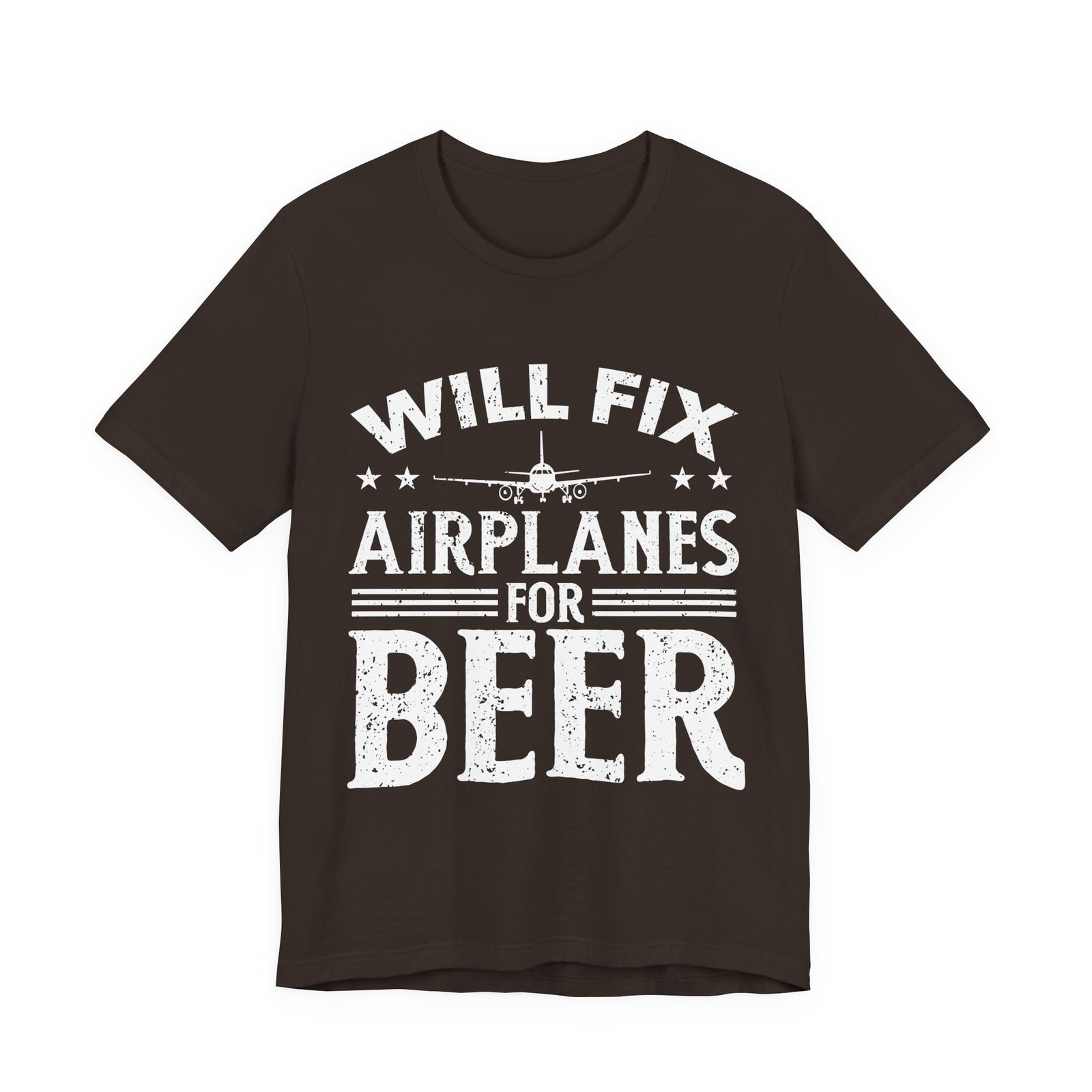Will Fix Airplanes For Beer - Unisex Jersey Tee