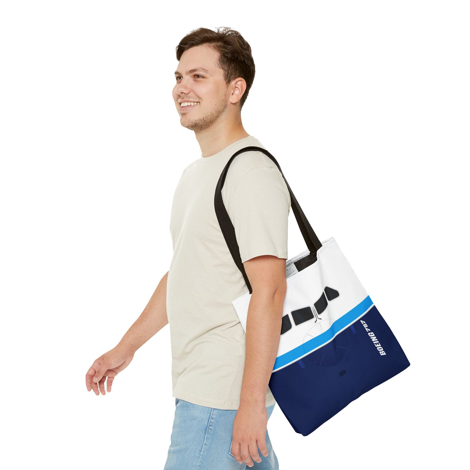 787 Tote Bag — Printed Green Travel Tote