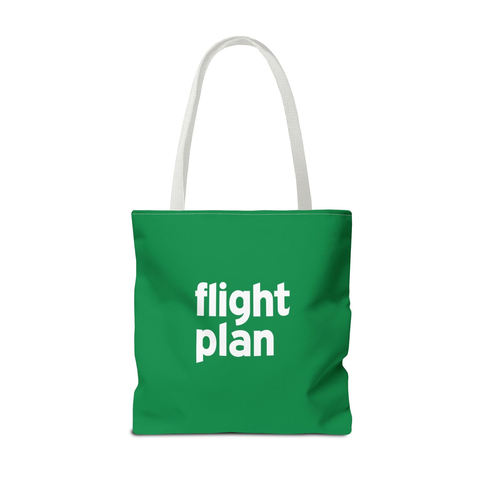 Flight Plan Tote Bag — Printed Green Travel Tote