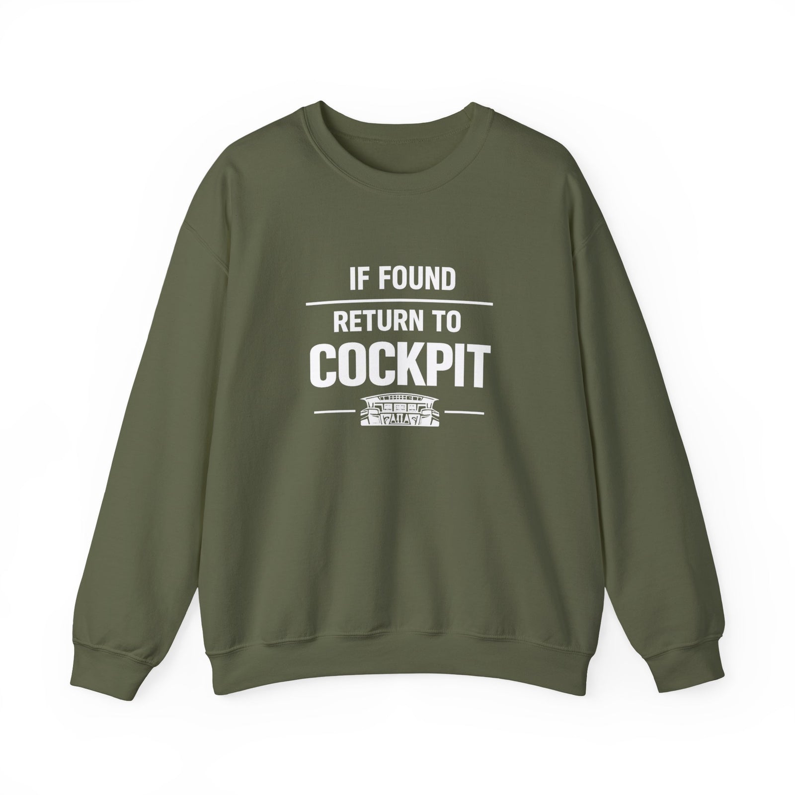If Found Return to the Cockpit - Crewneck Sweatshirt