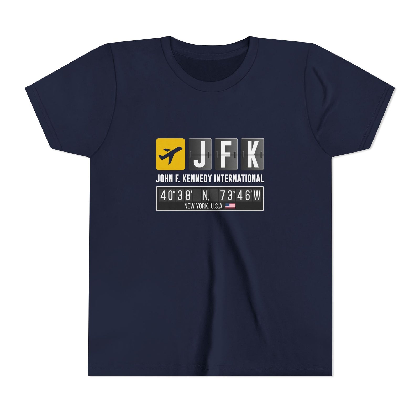 JFK John F. Kennedy International Airport - Unisex Youth Short Sleeve Tee