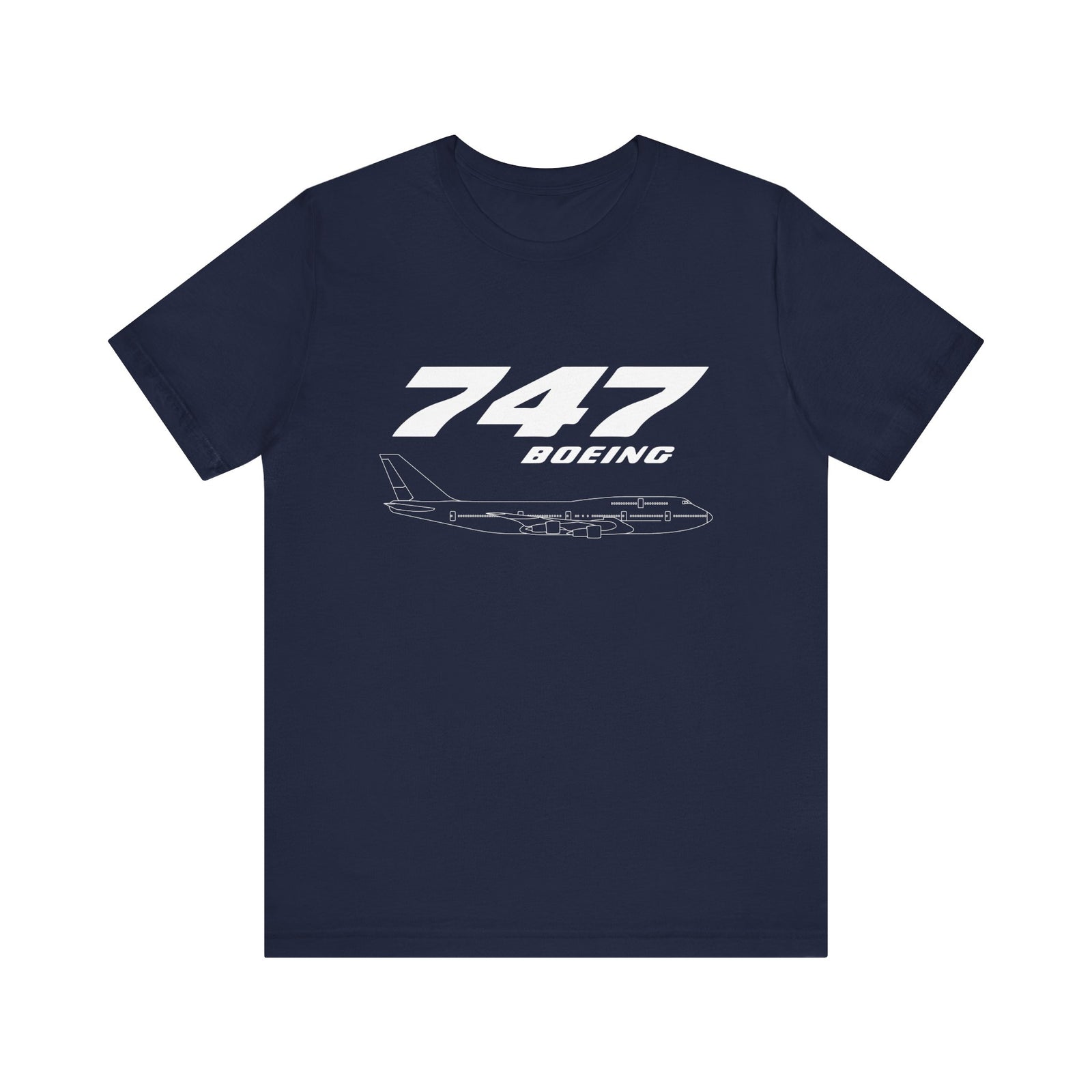 747 Unisex Jersey Tee - Perfect for Aviation Enthusiasts