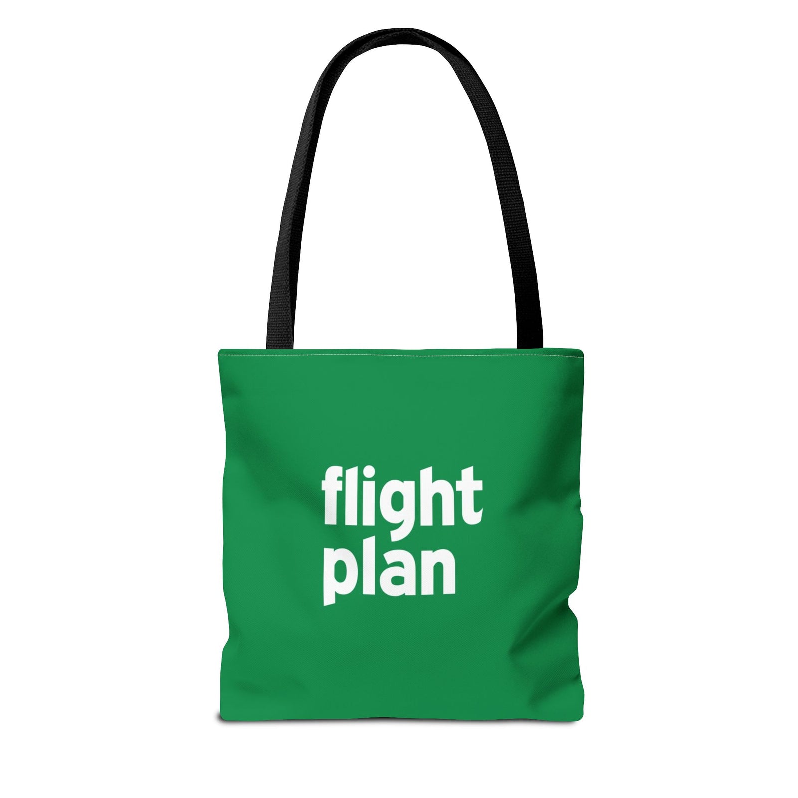 Flight Plan Tote Bag — Printed Green Travel Tote
