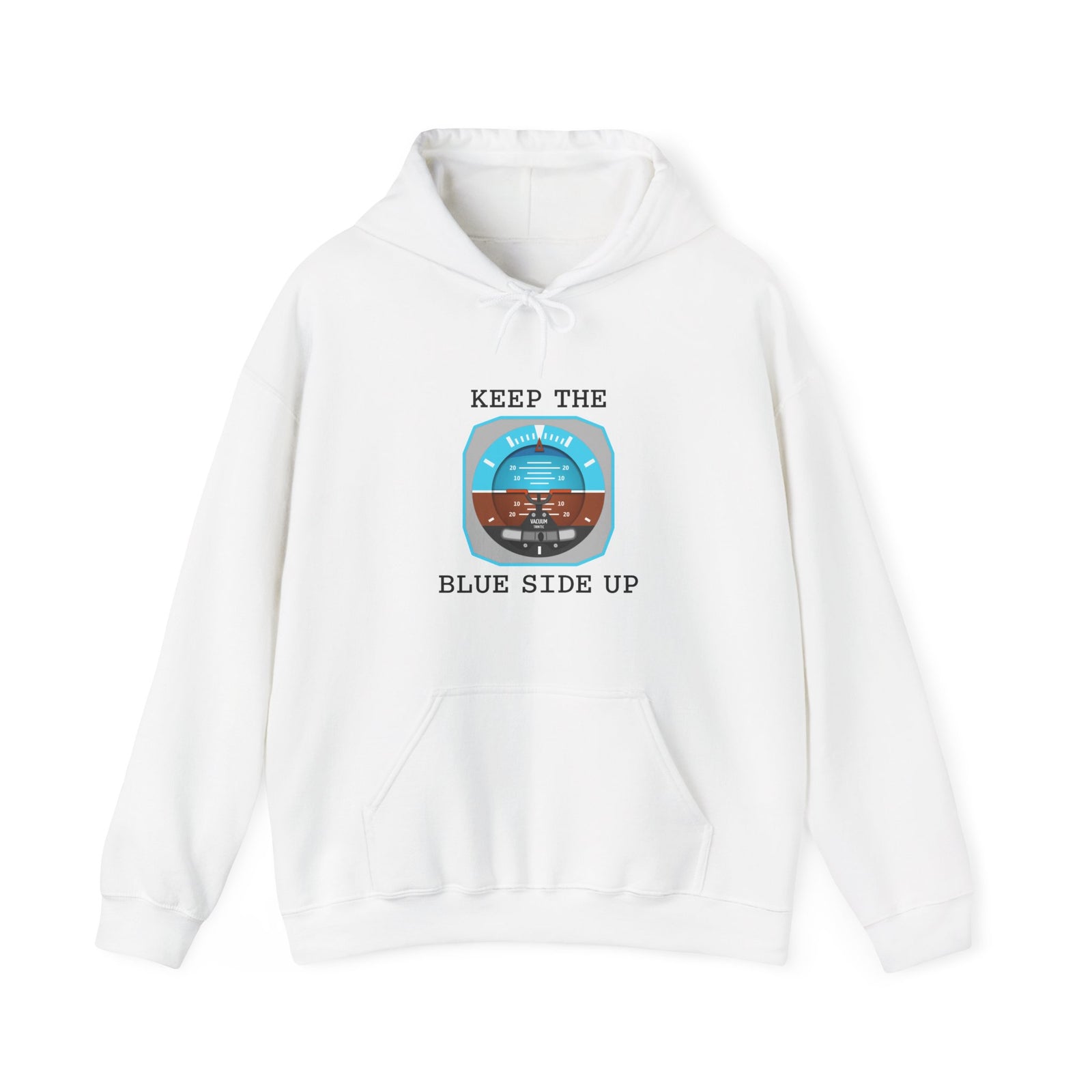 Keep The Blue Side Up - Unisex Pullover Hoodie