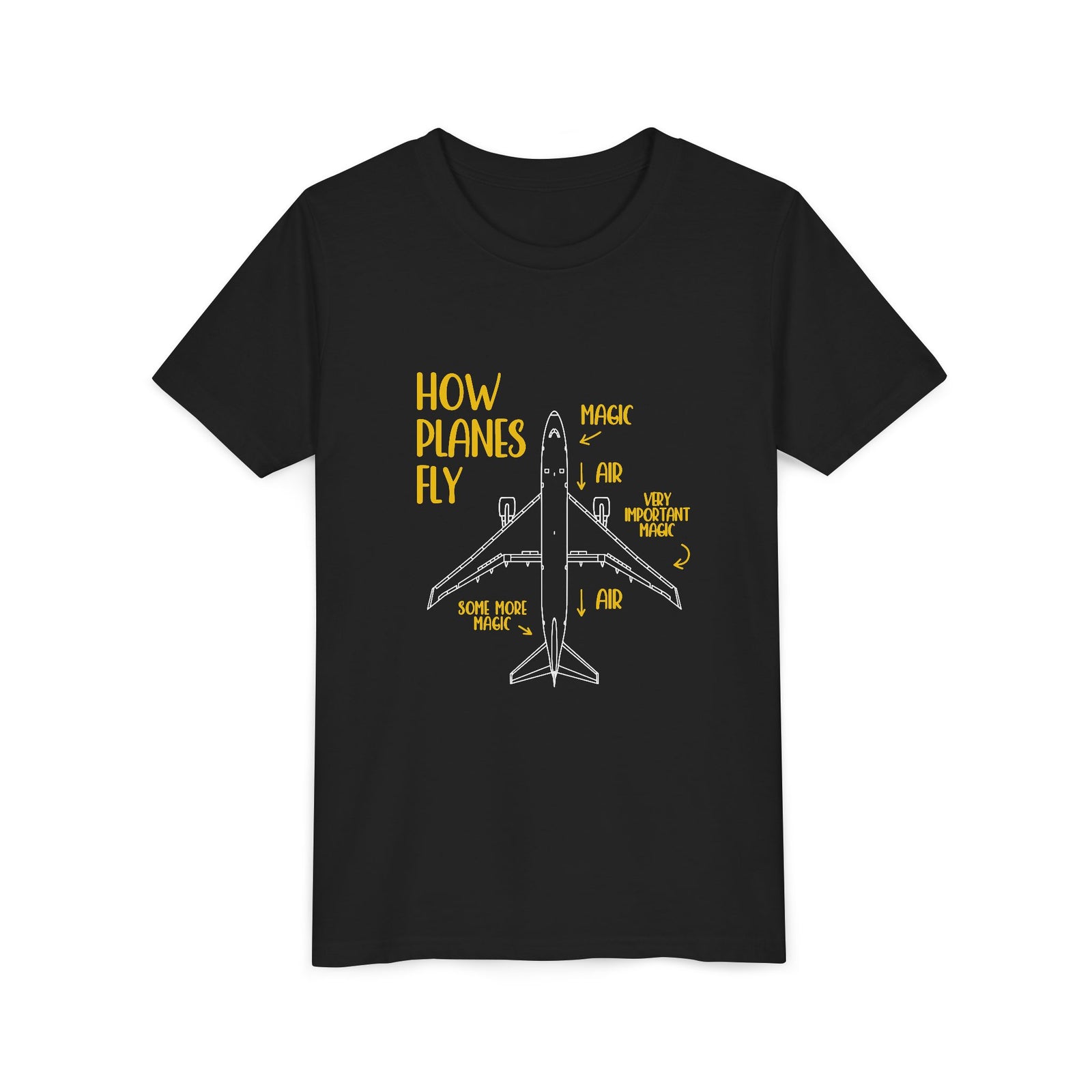 How Planes Fly? - Unisex Youth Short Sleeve Tee