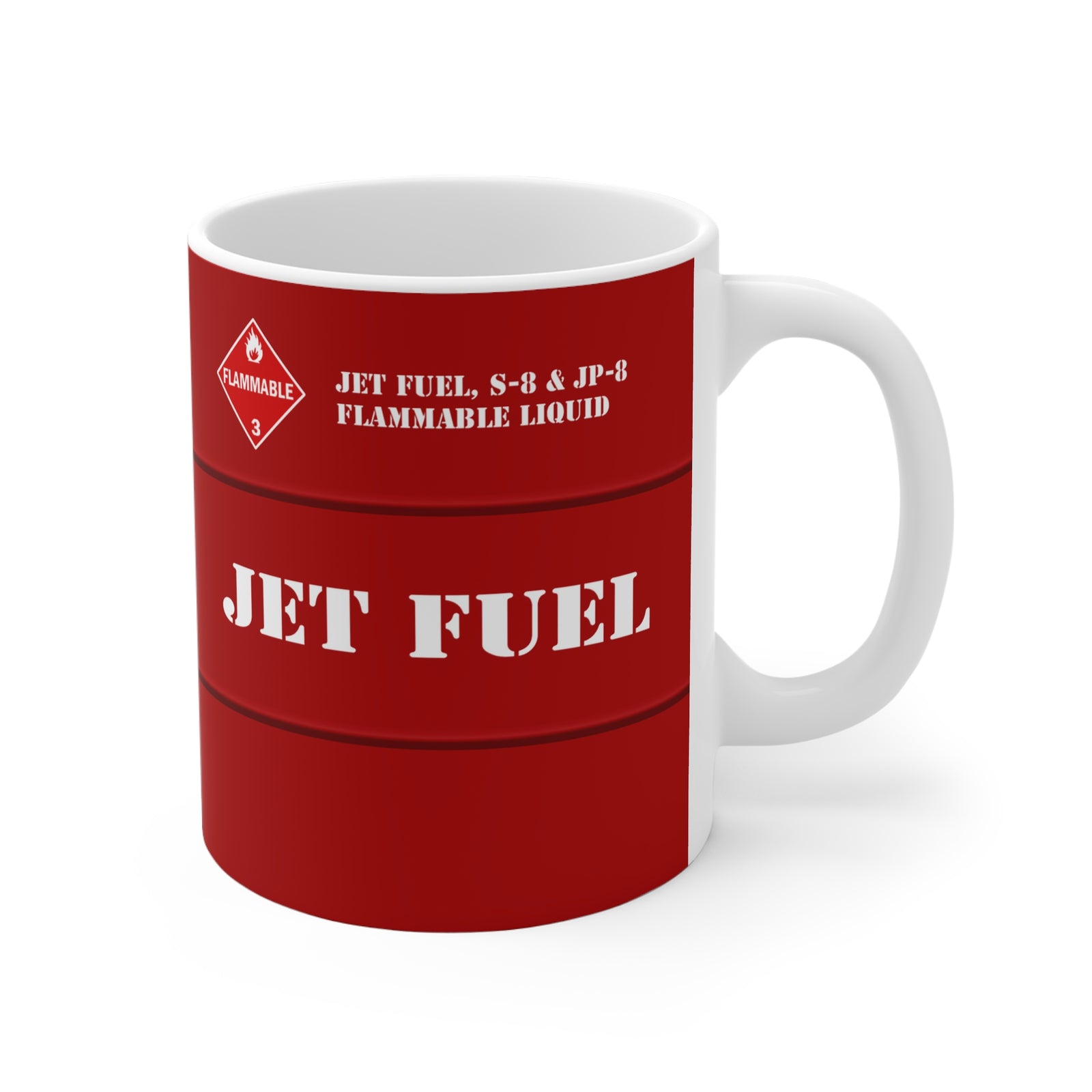 Jet Fuel - 11oz Ceramic Coffee Cup for Aviation Enthusiasts