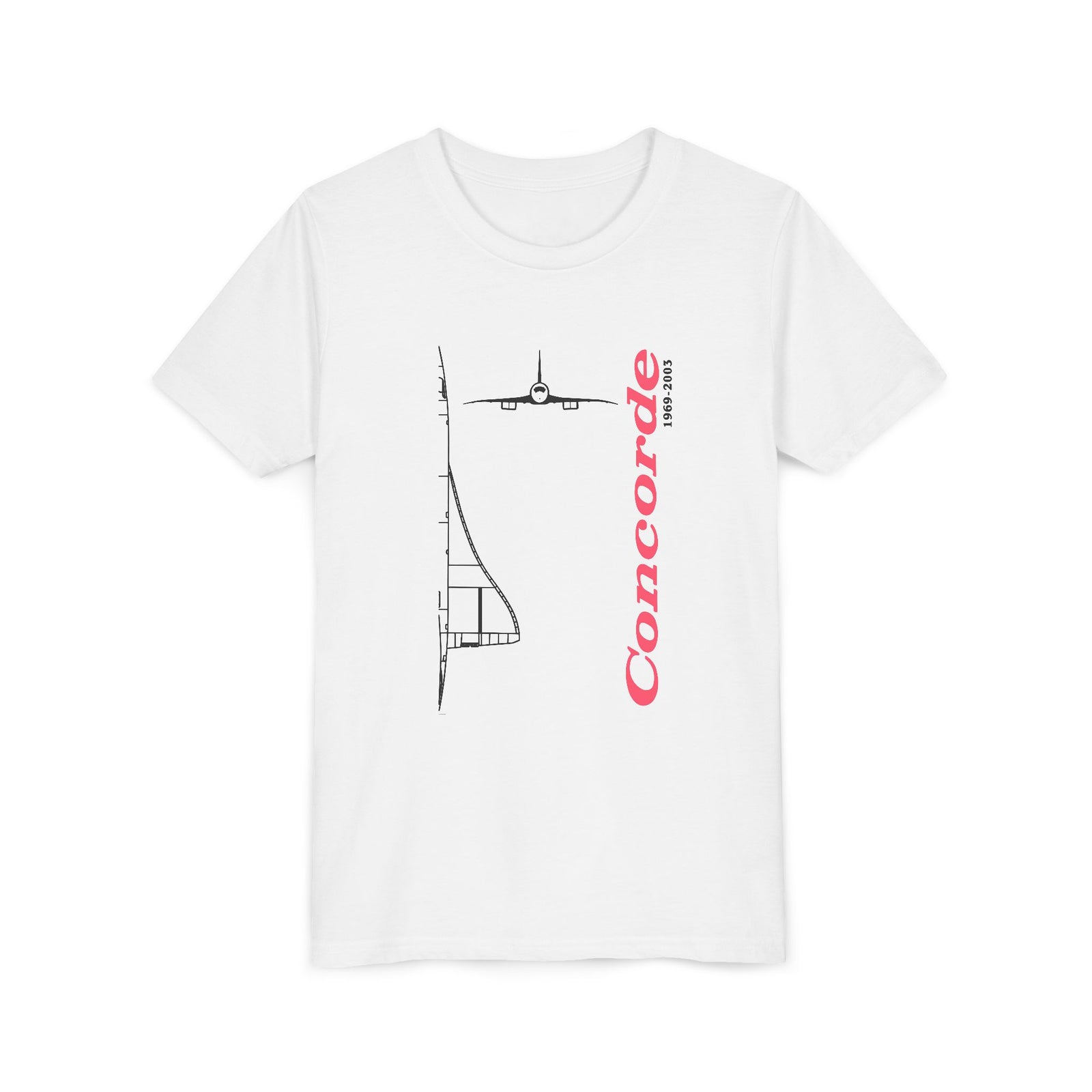Concorde 1969 to 2003 - Unisex Youth Short Sleeve Tee