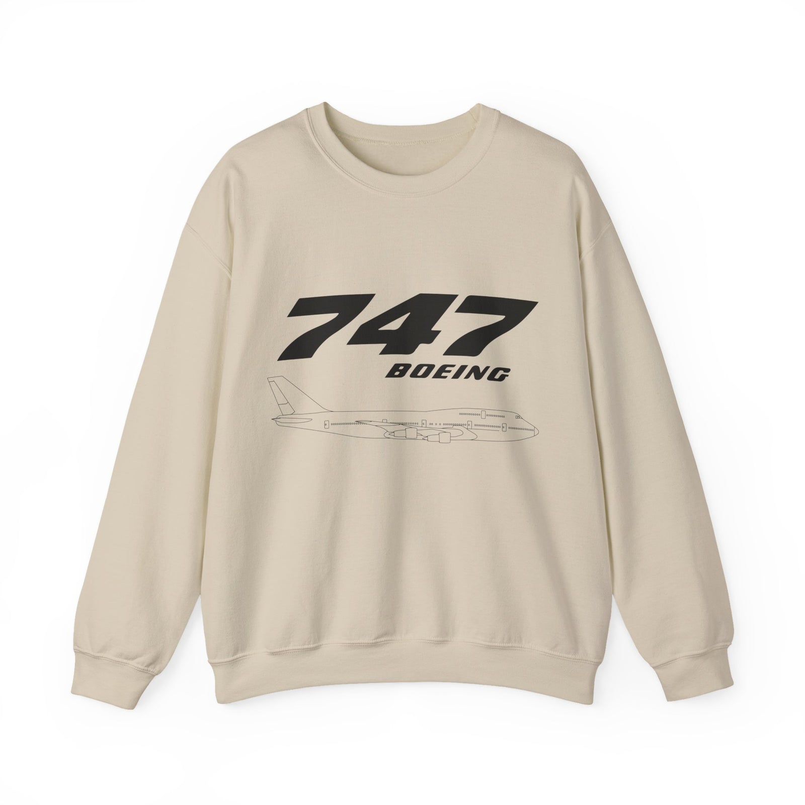 747 Crewneck Sweatshirt - Travel Inspiring Cozy Apparel