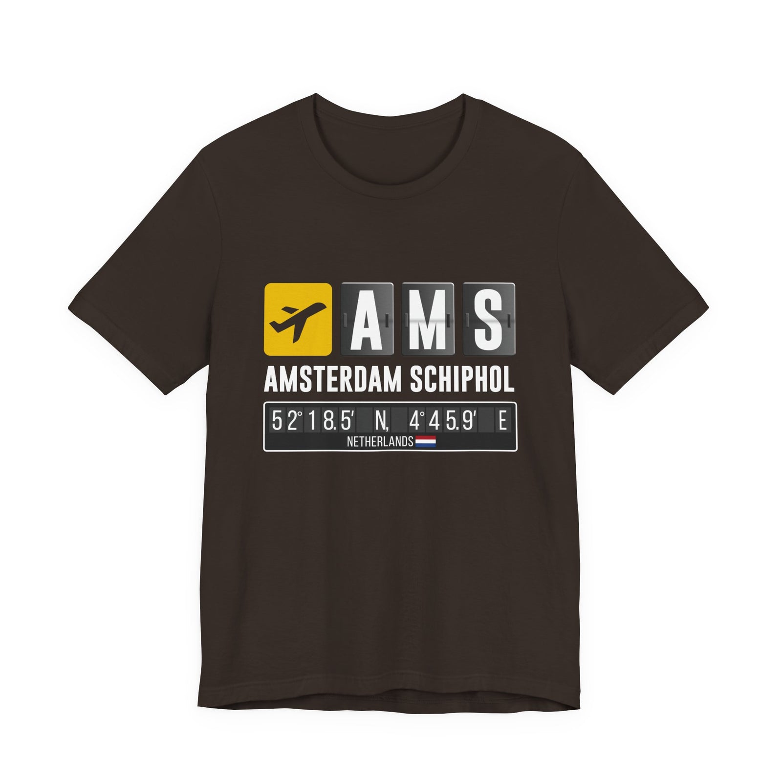 AMS Amsterdam Airport Schiphol - Unisex Jersey Tee