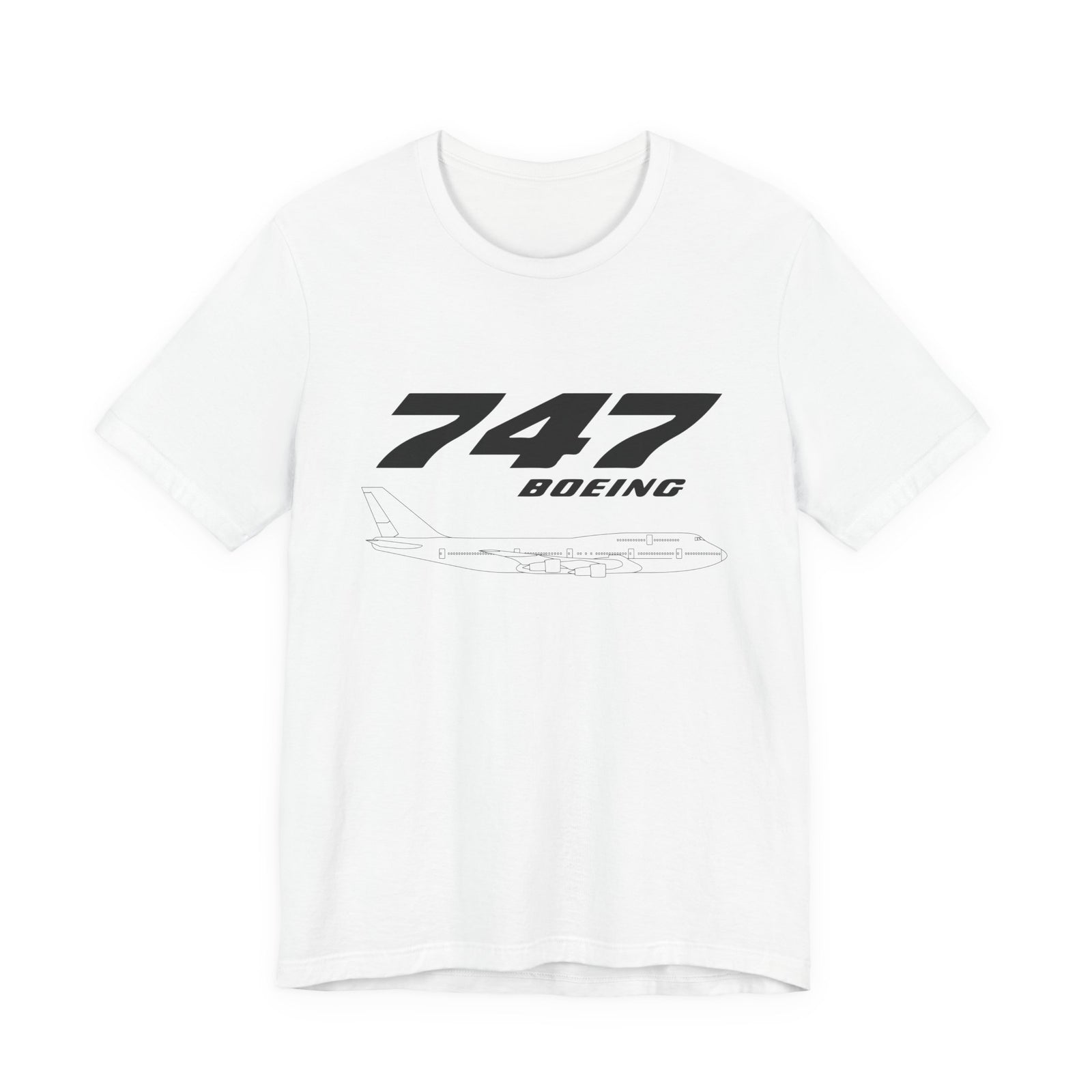 747 Unisex Jersey Tee - Perfect for Aviation Enthusiasts