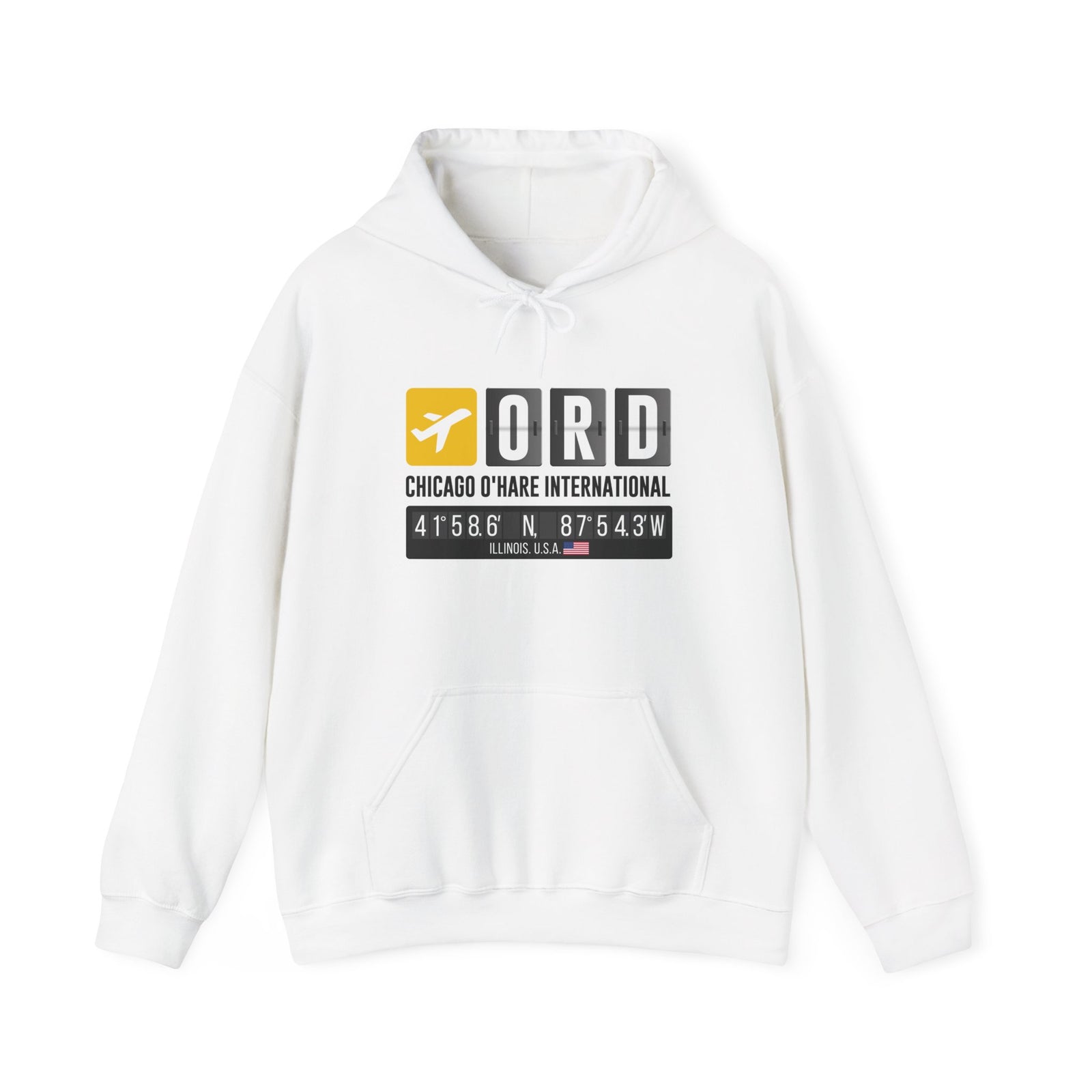 ORD Chicago O'Hare International Airport - Pullover Hoodie