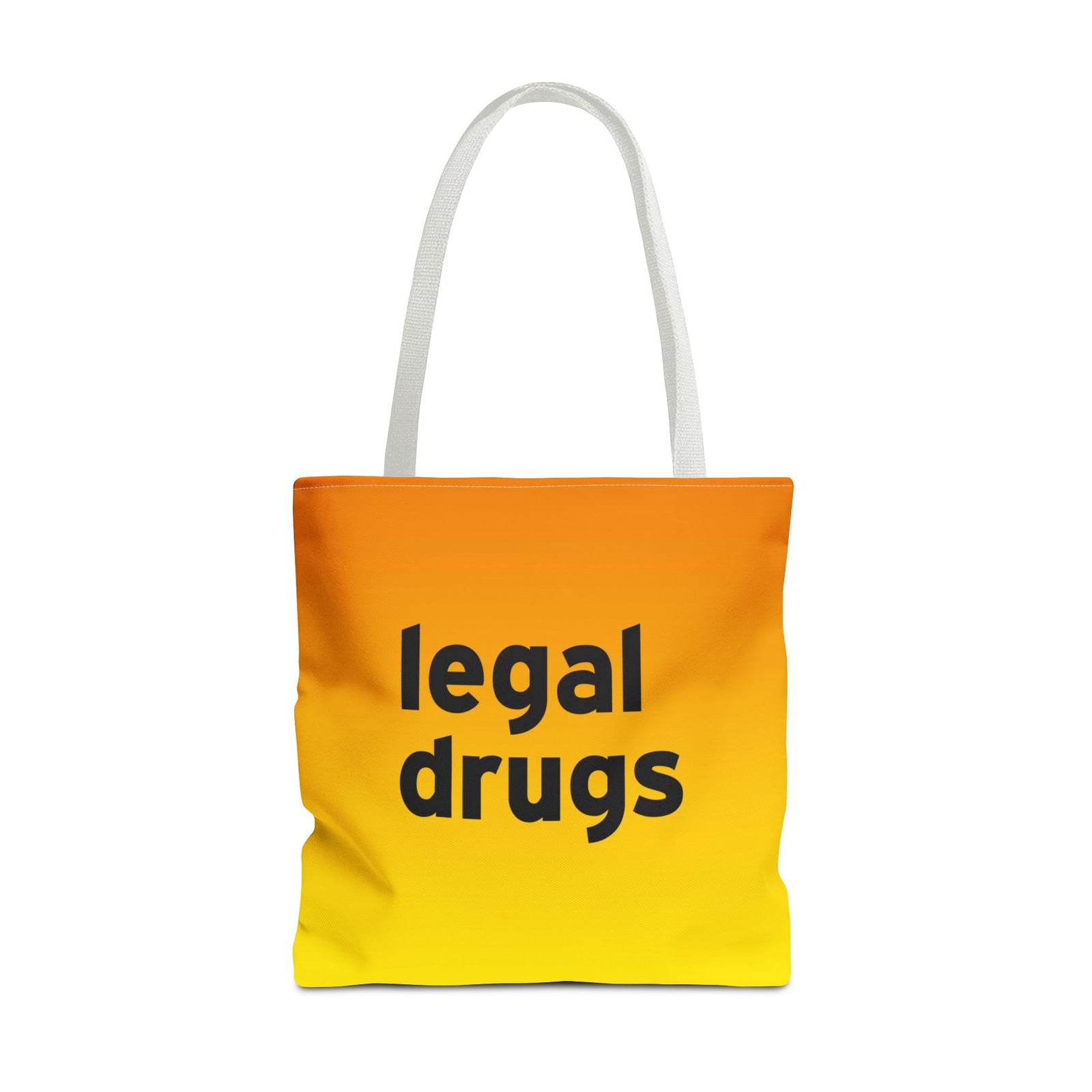 Legal Drugs Tote Bag — Printed Green Travel Tote