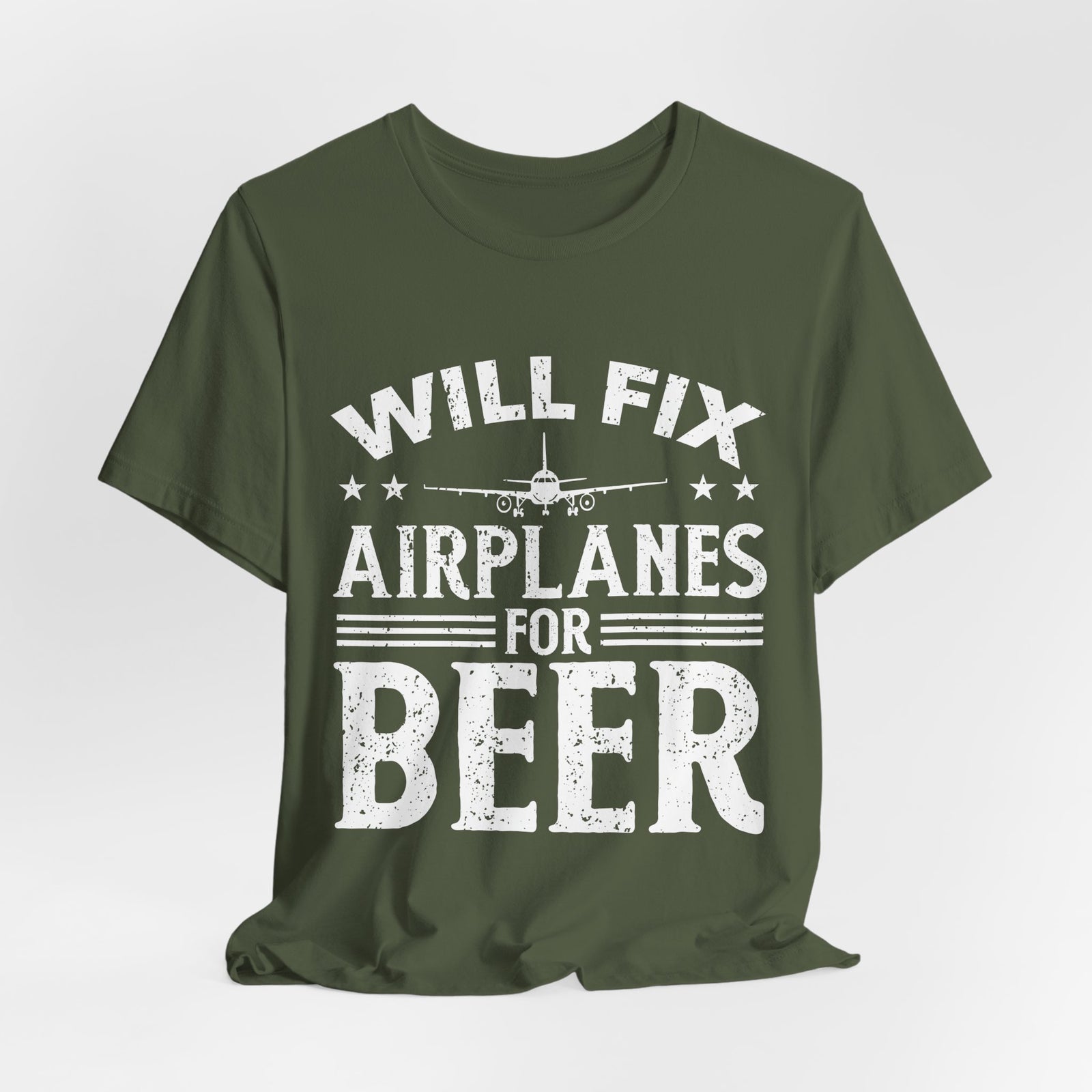 Will Fix Airplanes For Beer - Unisex Jersey Tee
