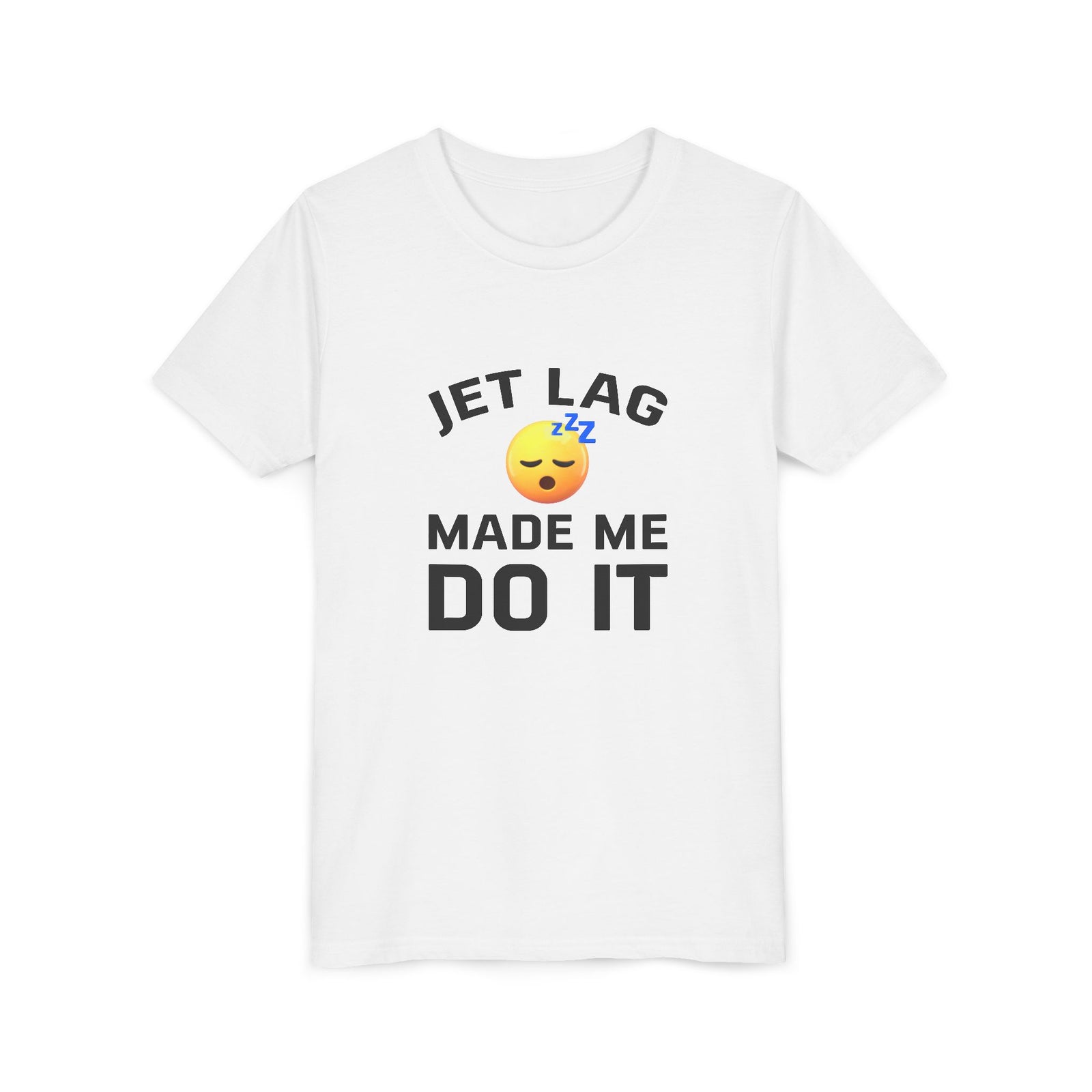 Jet Lag Made Me Do It - Unisex Youth Short Sleeve Tee