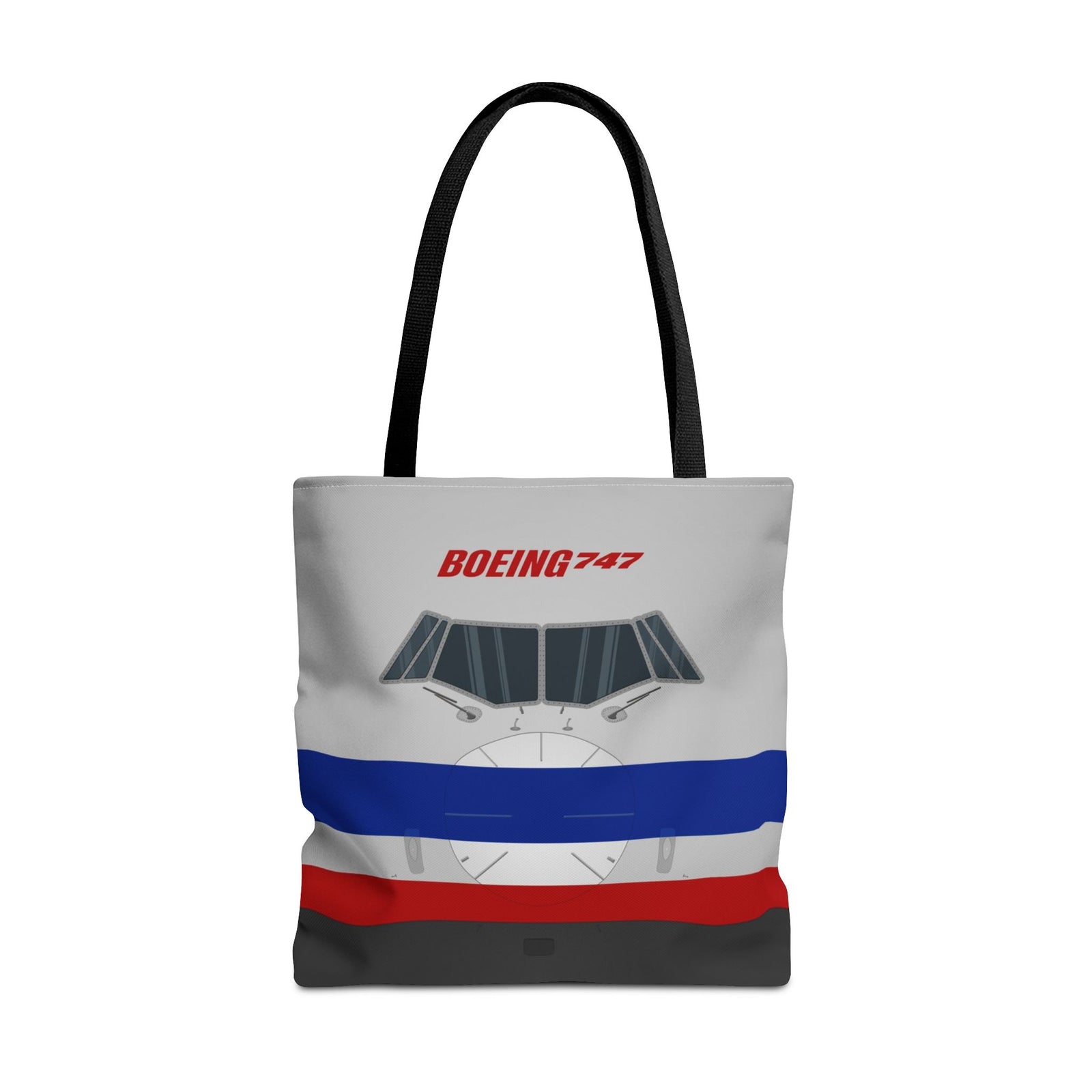 AA 747 Tote Bag — Printed Green Travel Tote