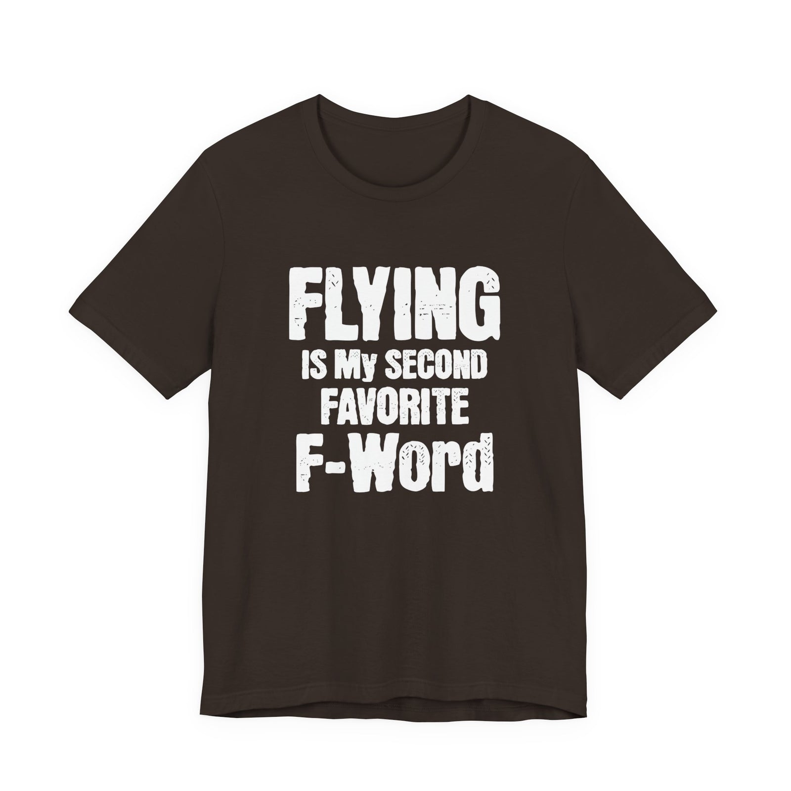 Flying Is My Second Favorite F-Word Unisex Jersey Tee - Perfect for Aviation Enthusiasts