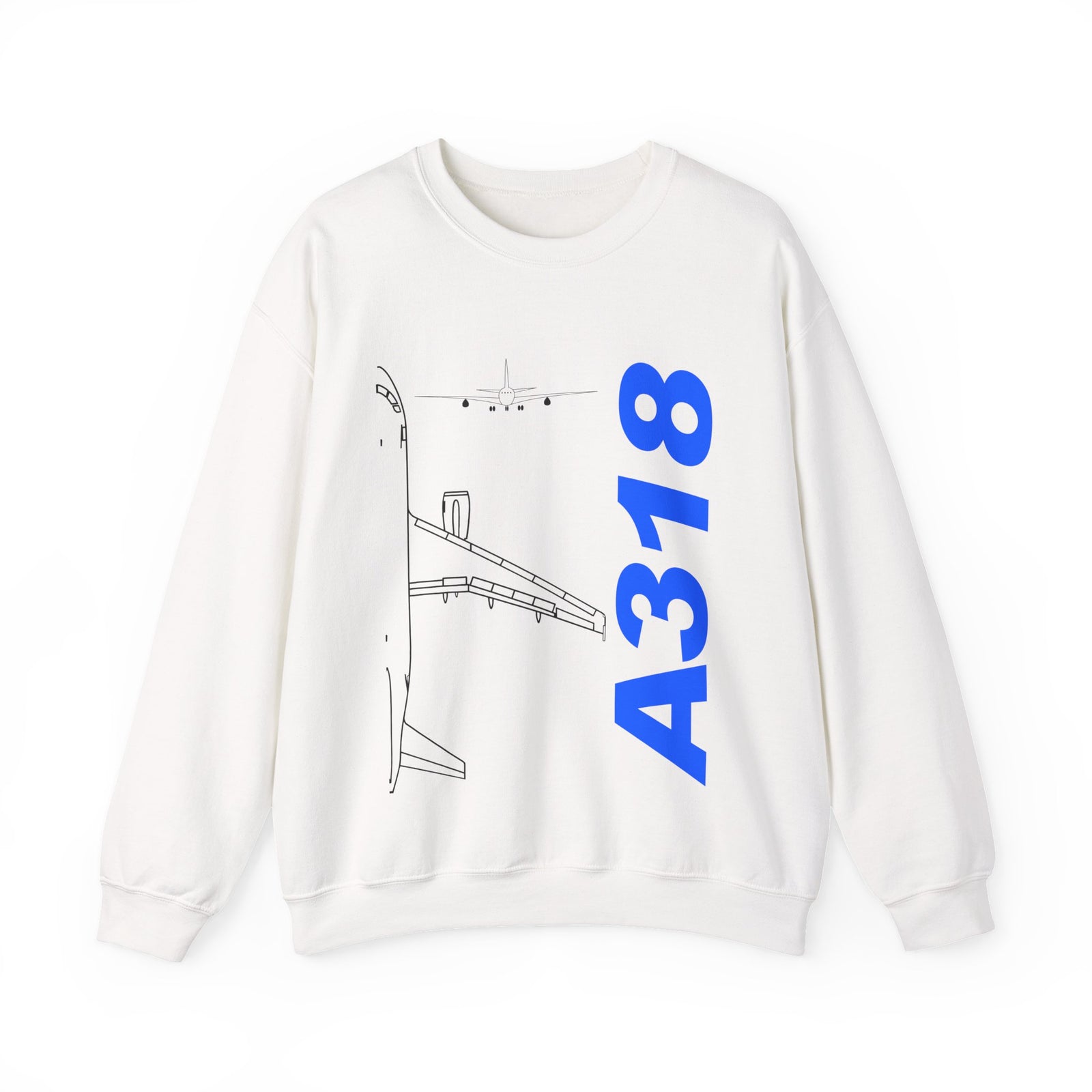 Airbus A318 Crewneck Sweatshirt - Travel Inspiring Cozy Apparel