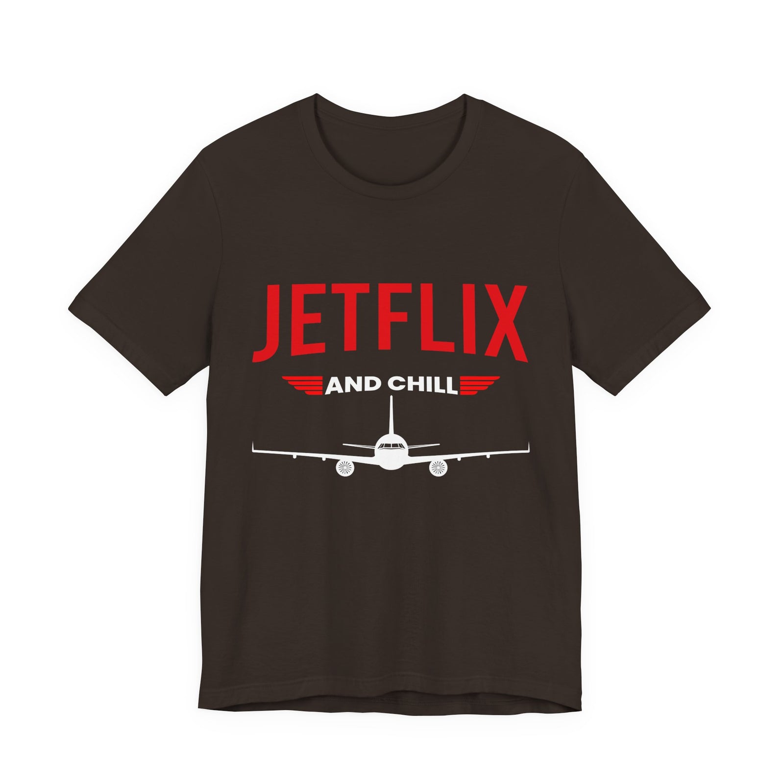 Jetflix And Chill - Unisex Jersey Tee