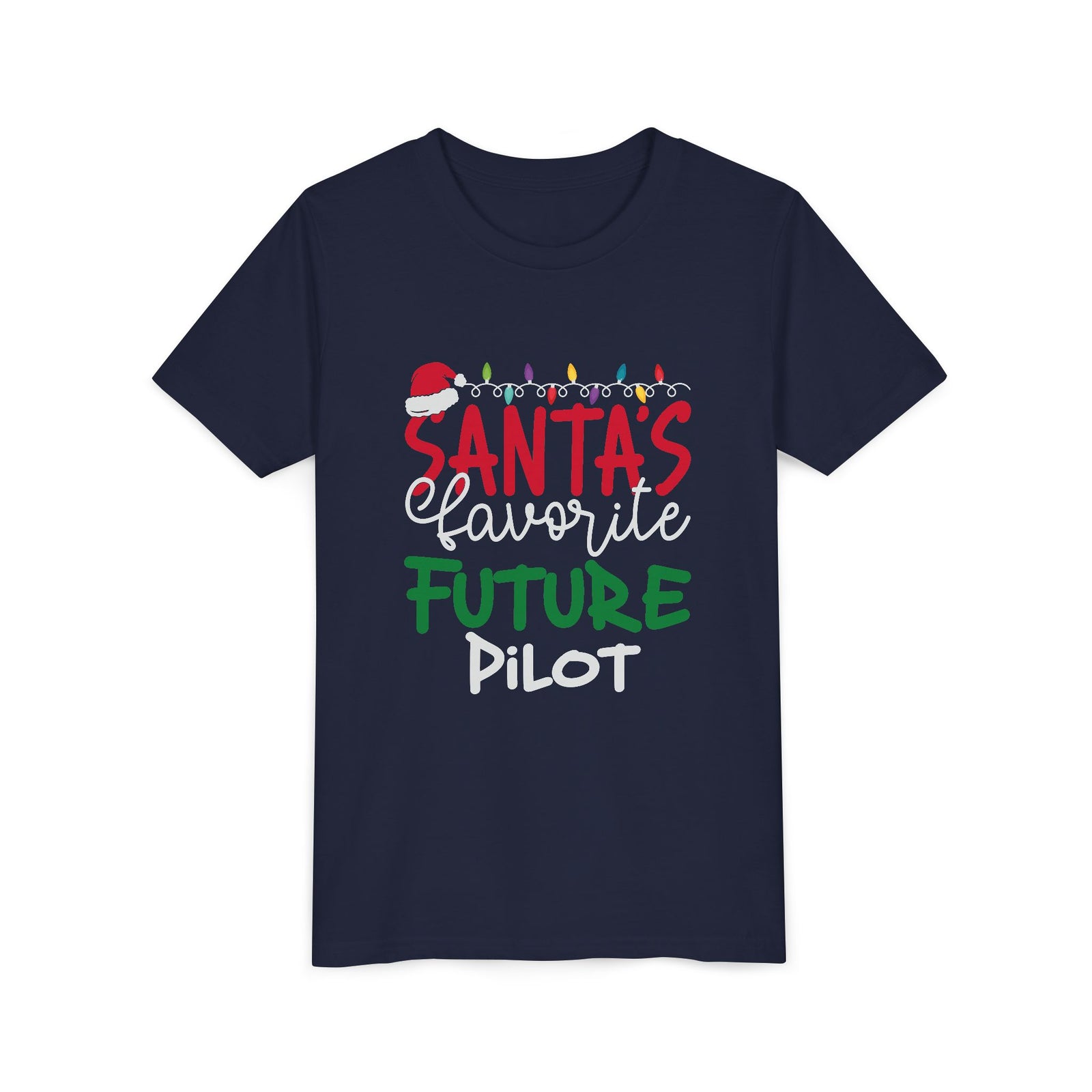 Santa’s favourite future pilot - Unisex Youth Short Sleeve Tee
