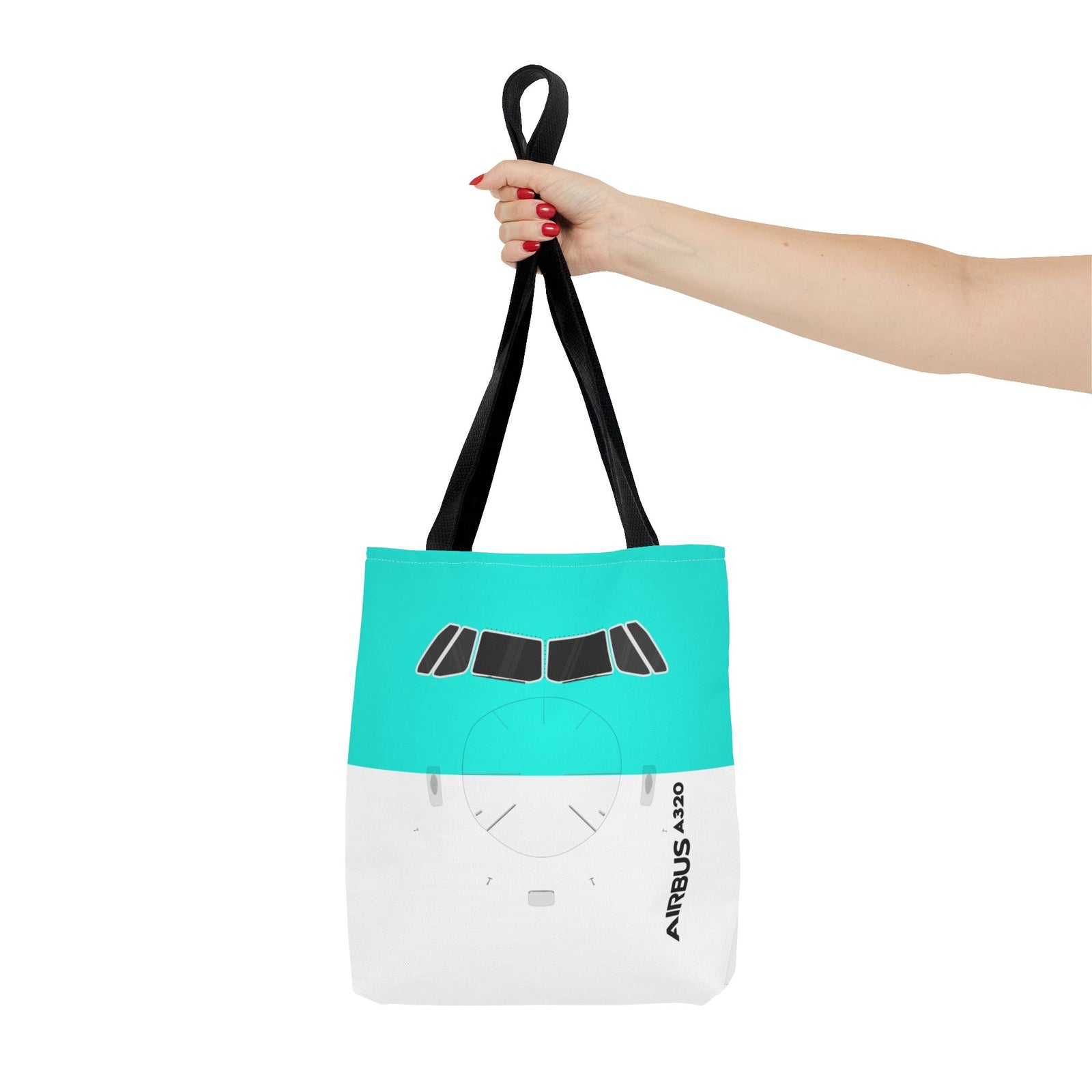 A320 Tote Bag — Printed Green Travel Tote