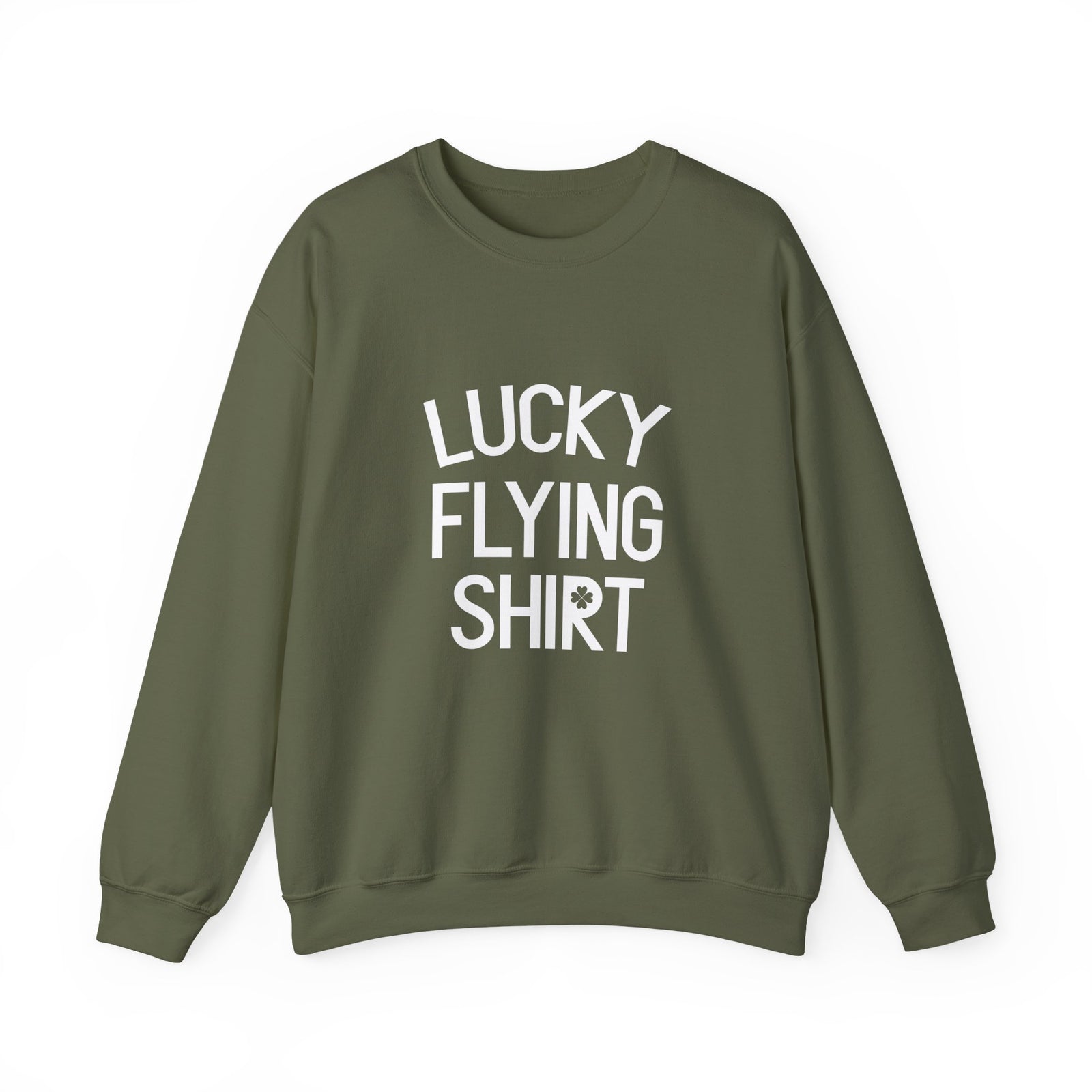 Lucky Flying Shirt Crewneck Sweatshirt - Travel Inspiring Cozy Apparel