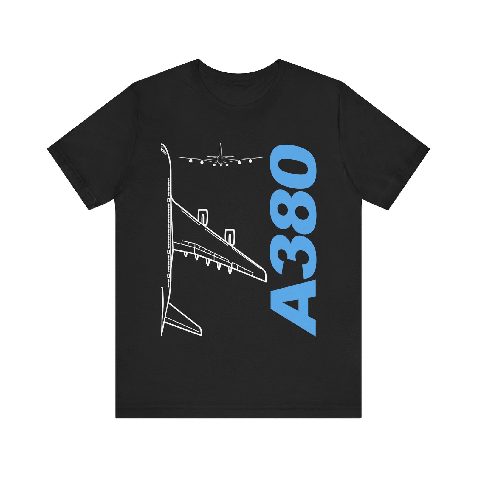 Airbus A380 Unisex Jersey Tee - Perfect for Aviation Enthusiasts
