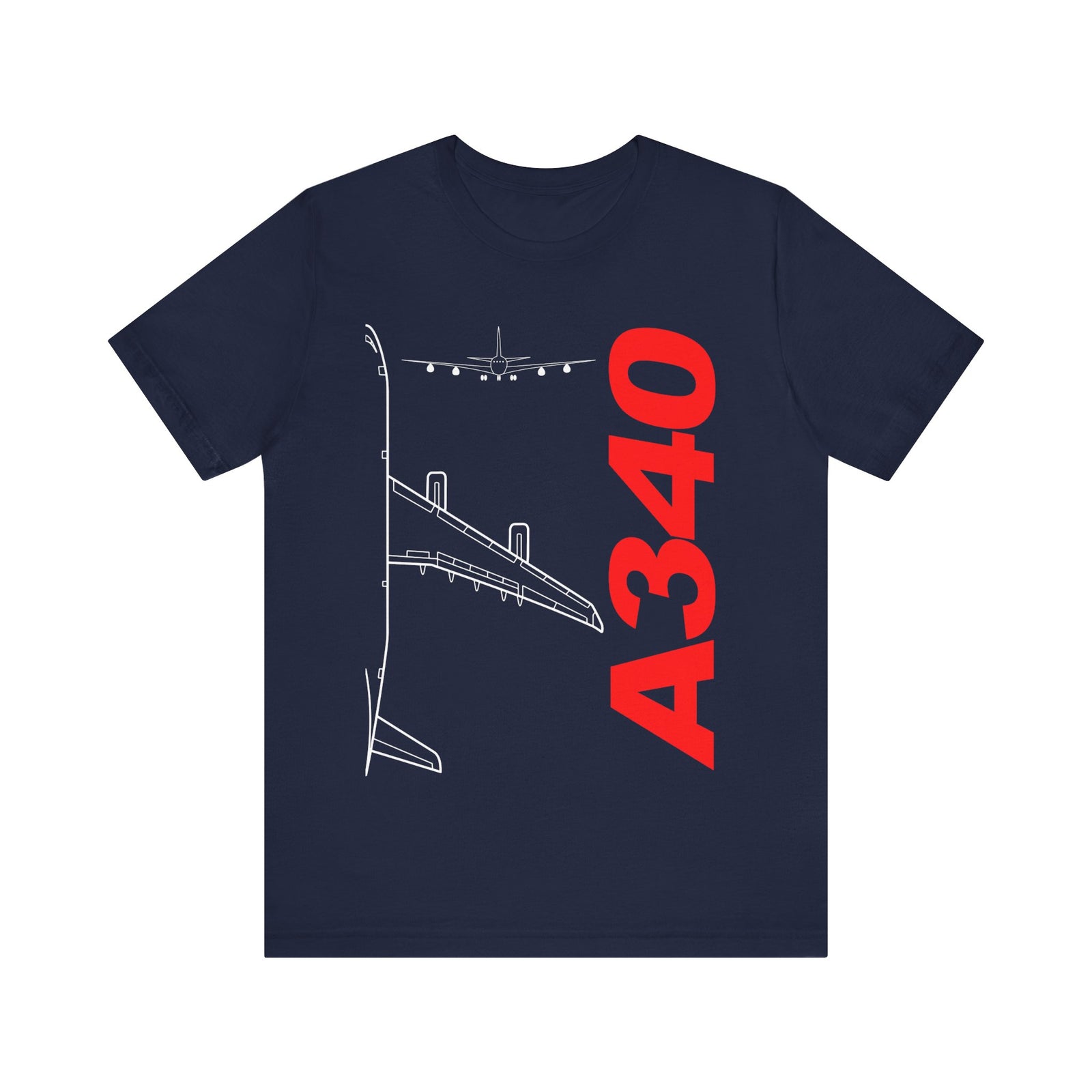 Airbus A340 Unisex Jersey Tee - Perfect for Aviation Enthusiasts