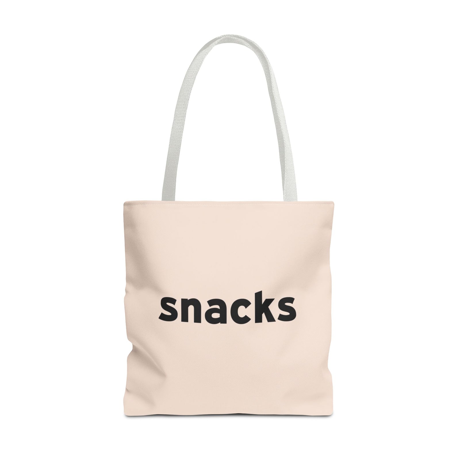 Snacks Tote Bag — Printed Green Travel Tote