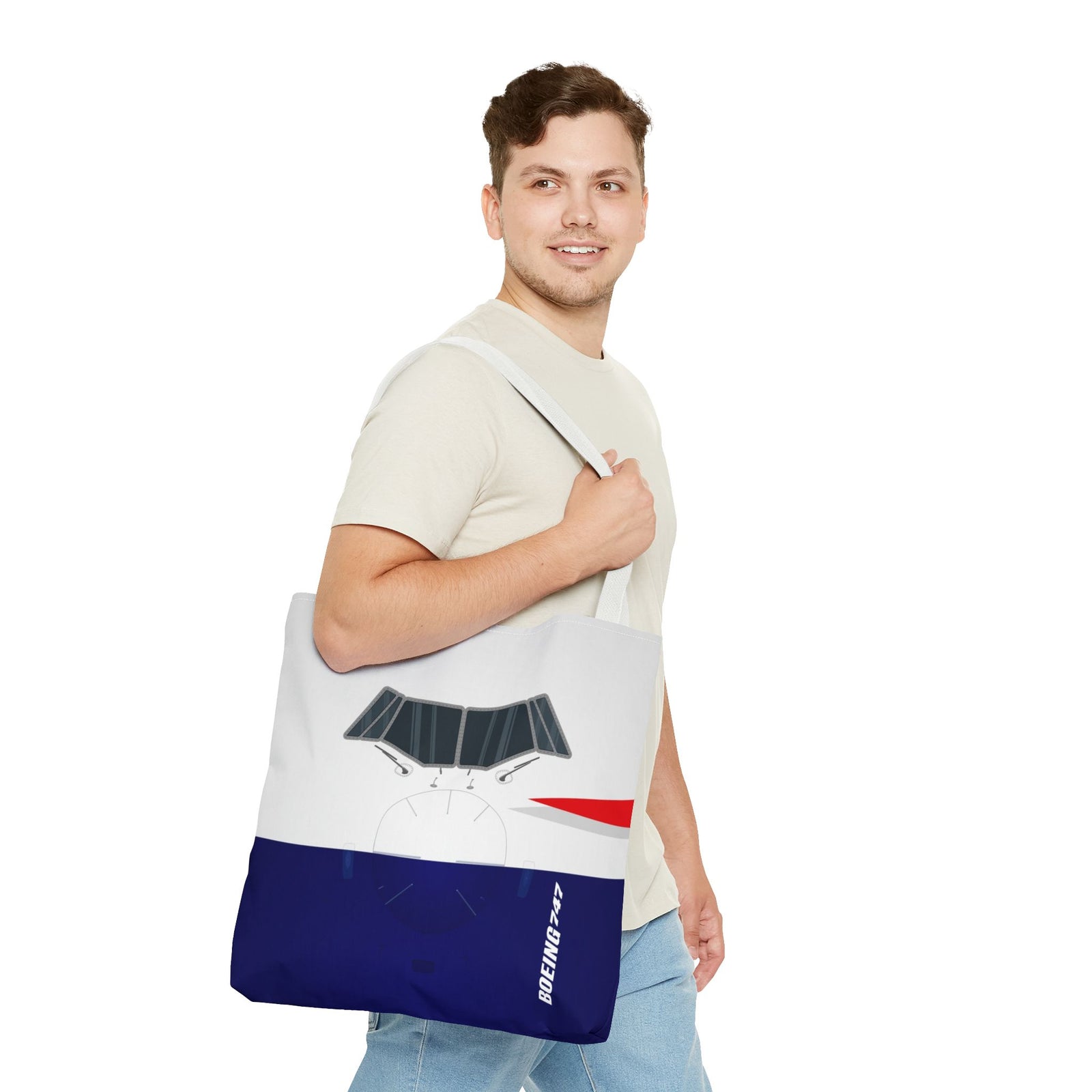 BA Tote Bag — Printed Green Travel Tote