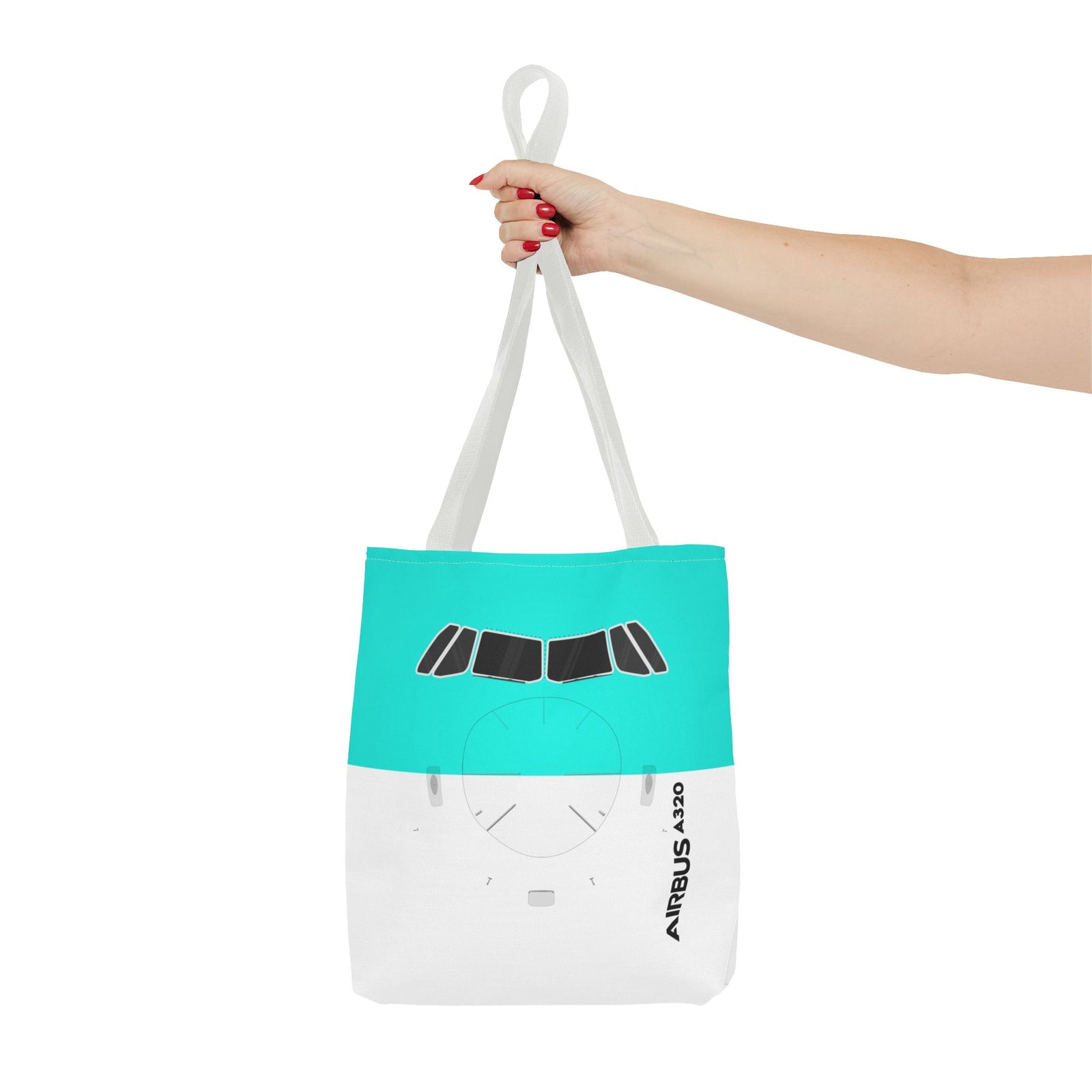 A320 Tote Bag — Printed Green Travel Tote
